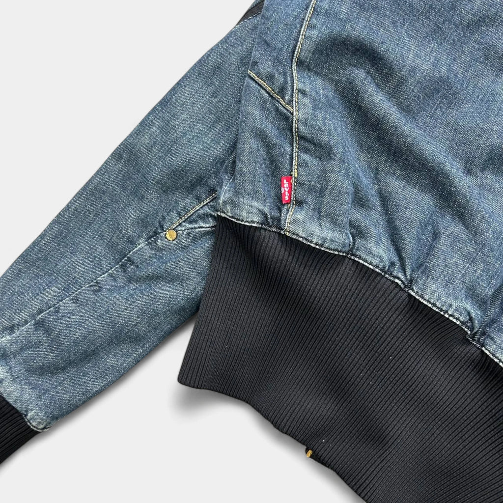 Levi's Engineered Denim Bomber Jacket with Fur Hood