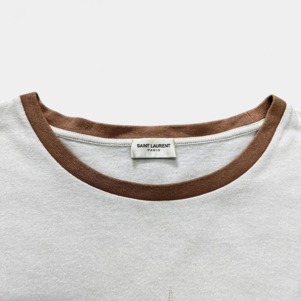 Saint Laurent SS16 Pop Art "YSL" Ringer T-Shirt