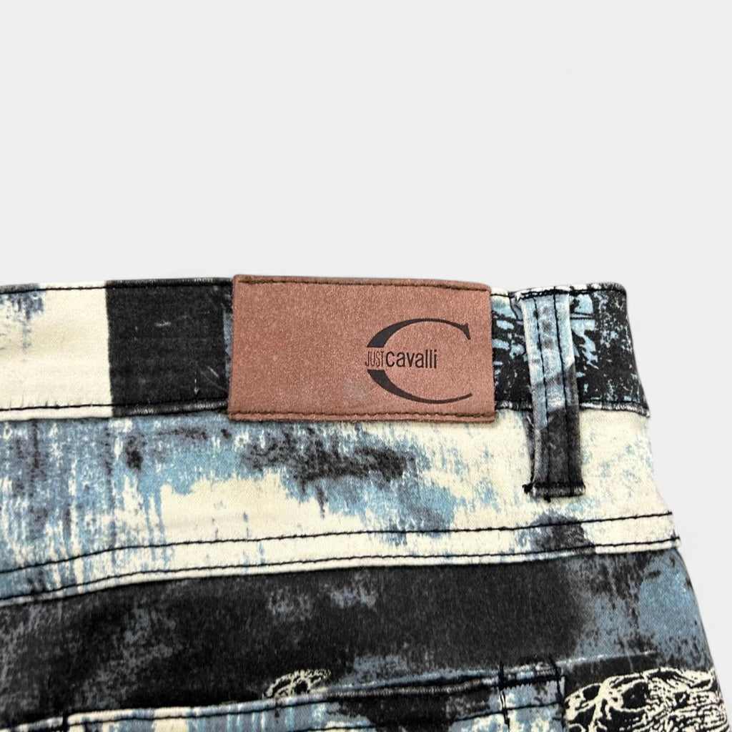Just Cavalli City Print Flared Pants