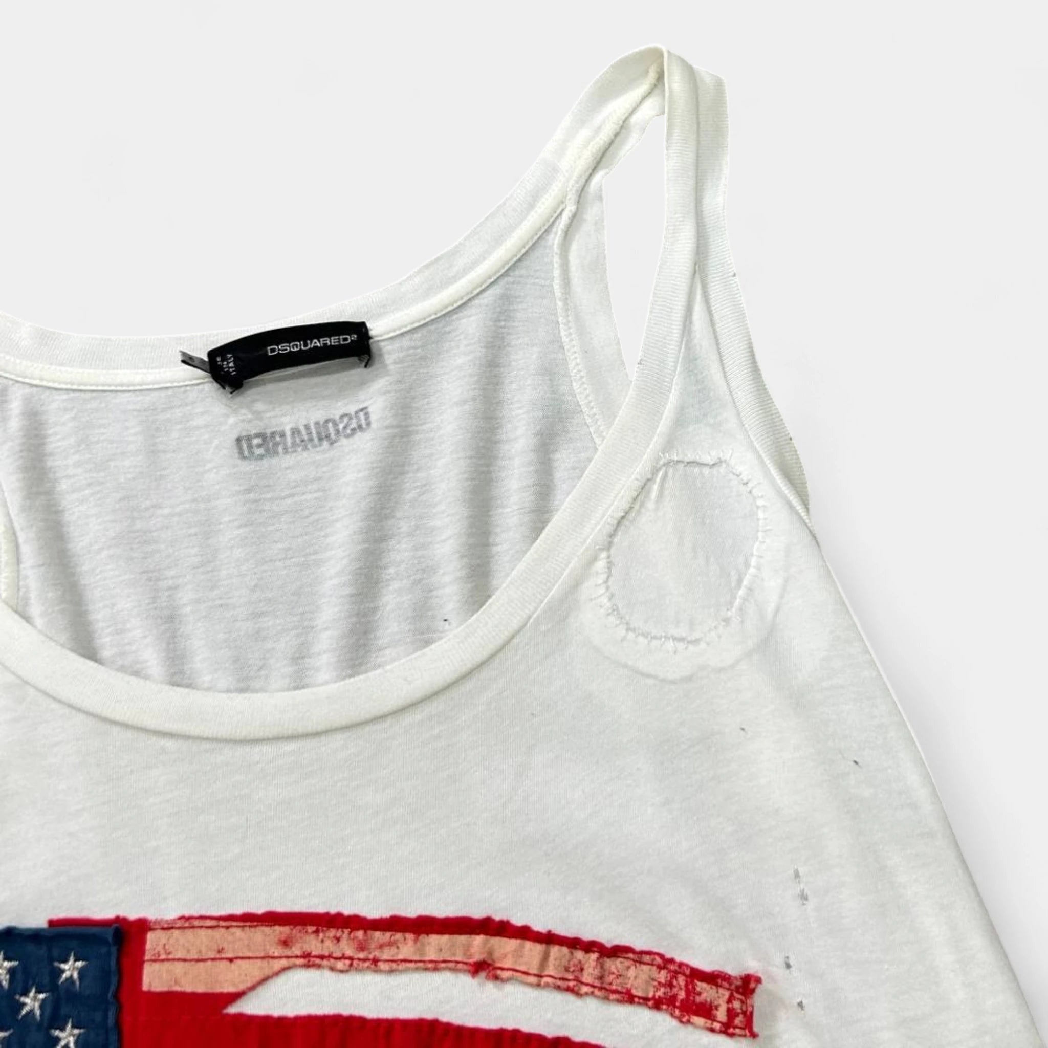 Dsquared2 USA Flag Appliqué Tanktop