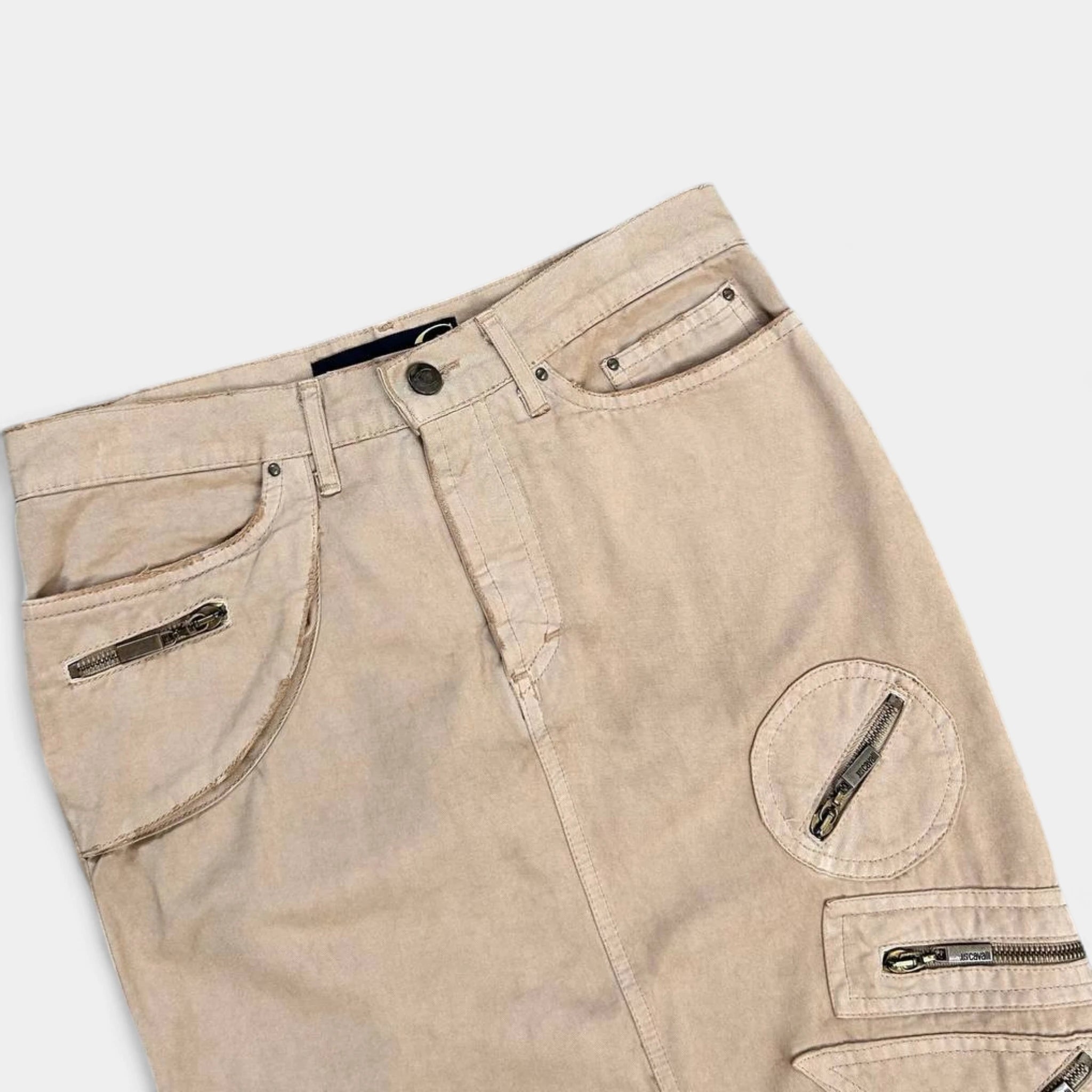 Cavalli Vintage Multi-pocket Skirt