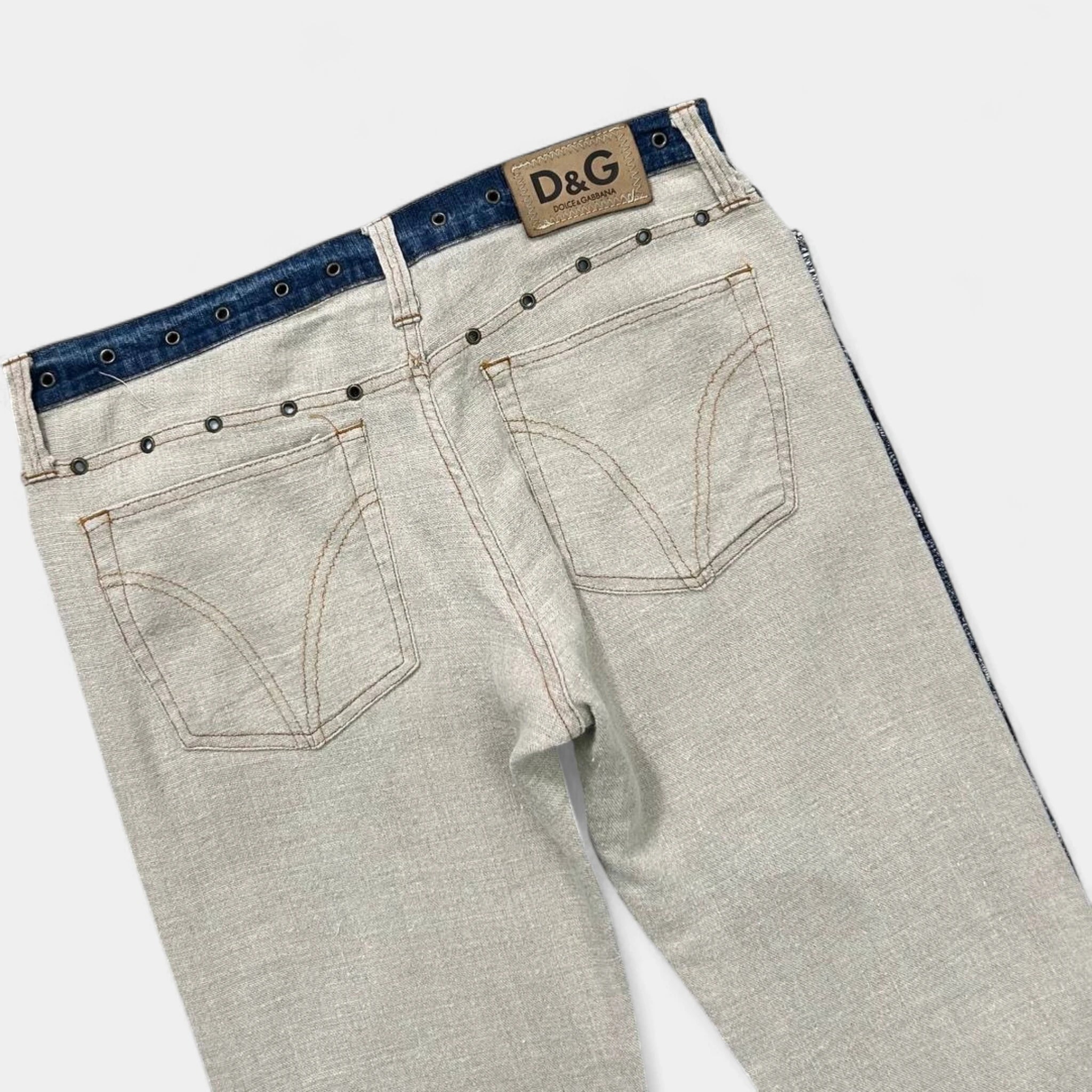 Dolce & Gabbana 2000's Hybrid Studded Jeans Pants