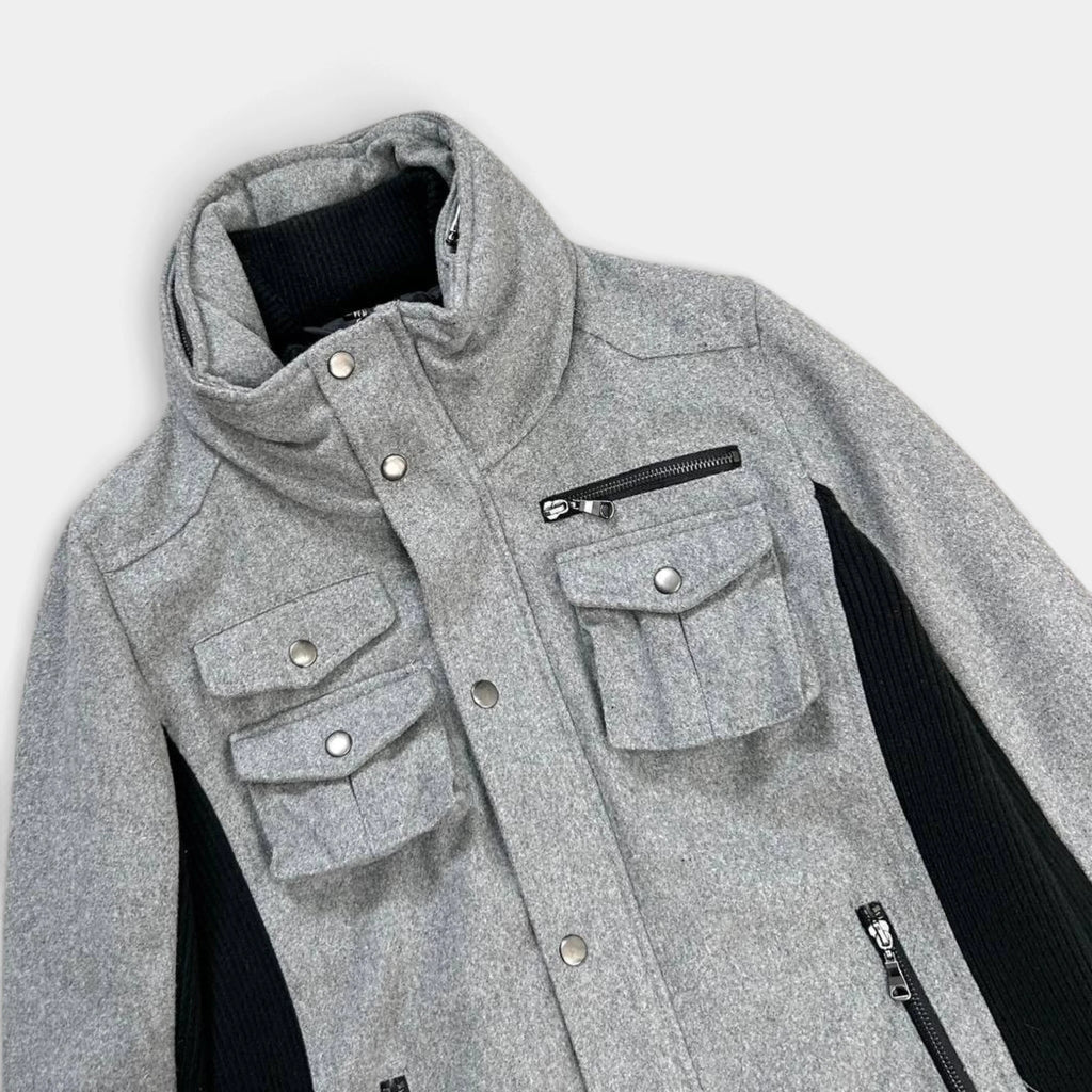 Semantic Design Japanese Grey Cargo Jacket