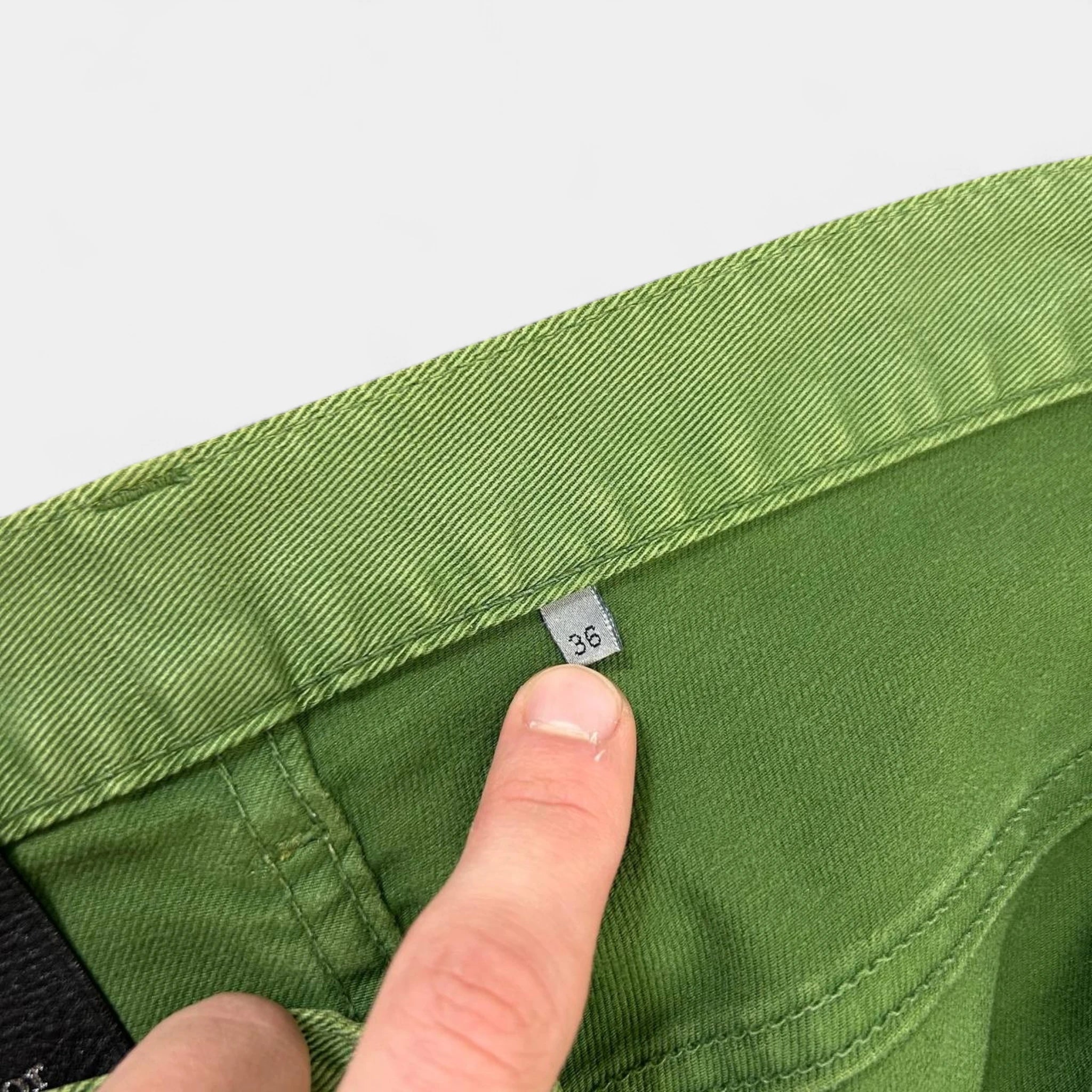 Dior Homme by Hedi Slimane Green Denim Jeans