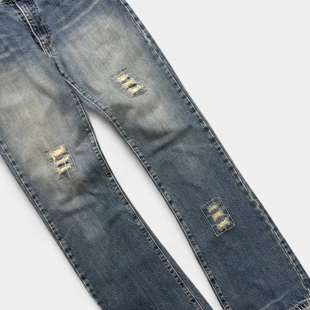 Just Cavalli Vintage Distressed Denim Pants