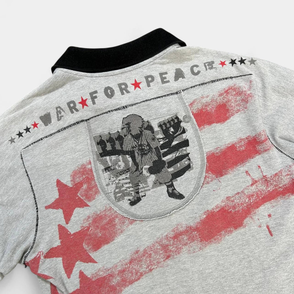 Marithé + François Girbaud Stars Flag Grey Polo