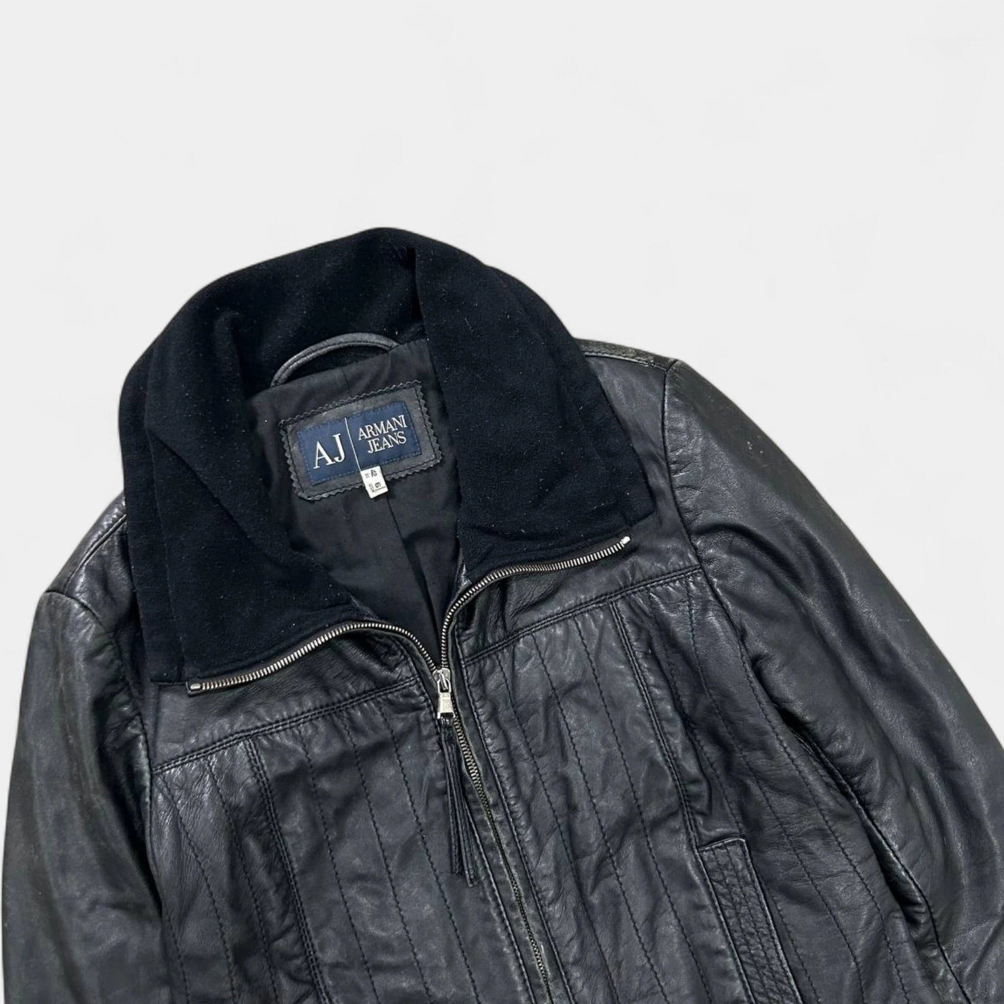 Armani Jeans Lambskin Leather Jacket