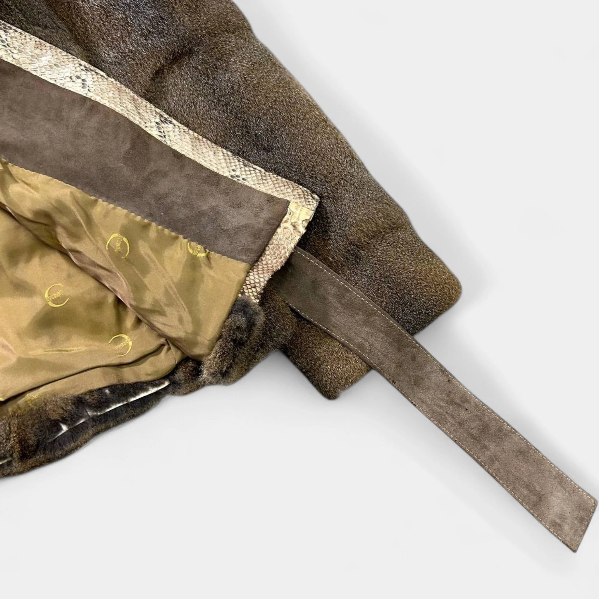 Just Cavalli 2000's Real Mink Fur and Python