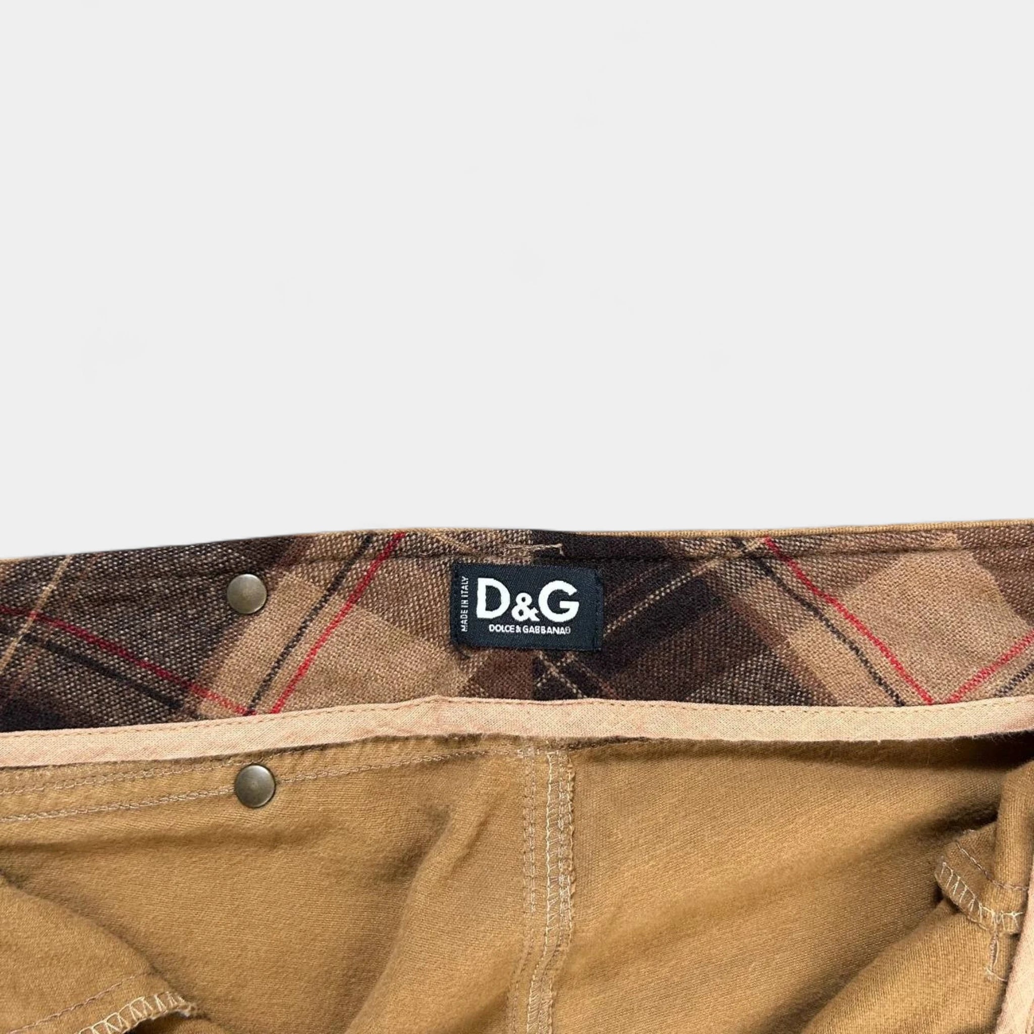 Dolce & Gabbana Beige Carpenter Pants