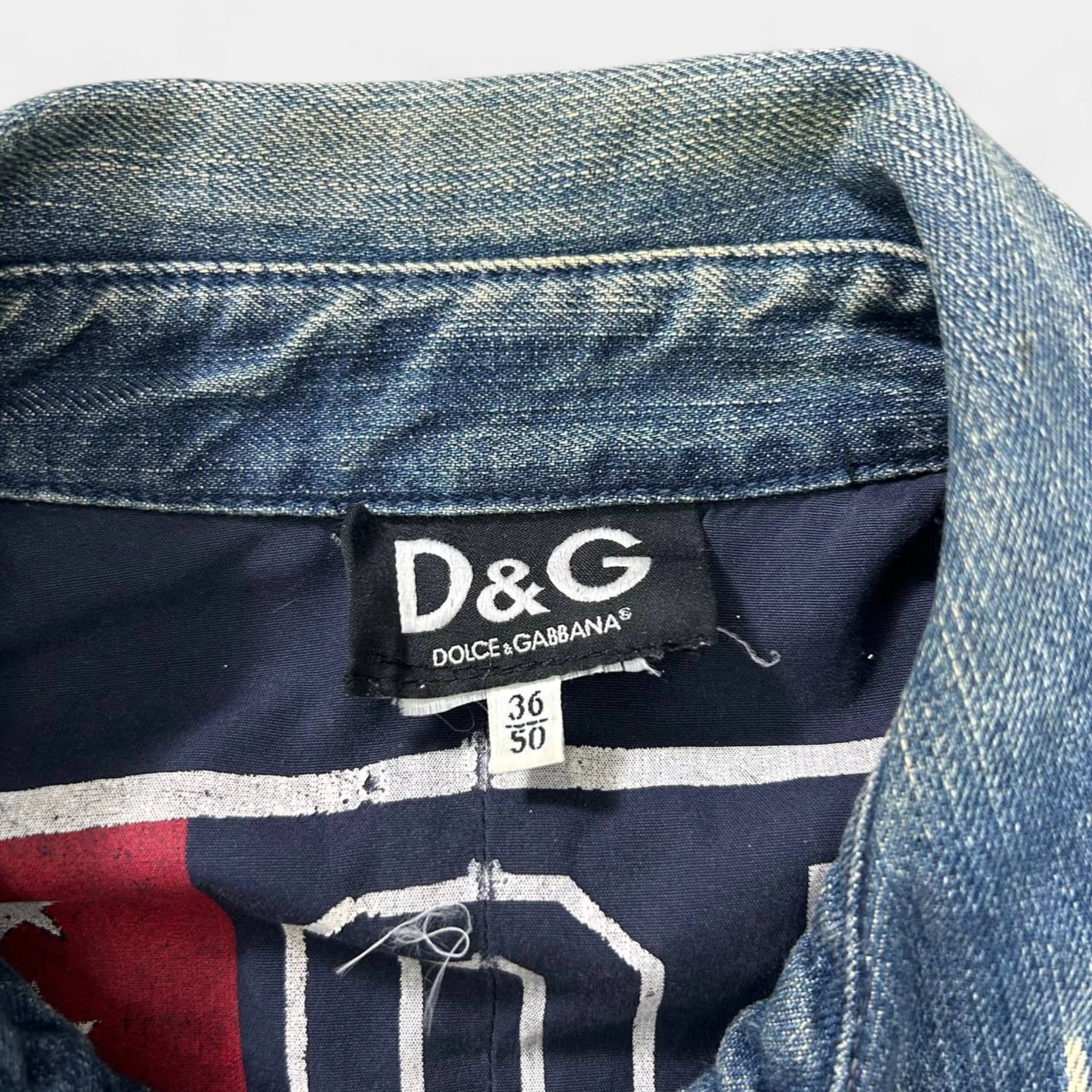 Dolce Gabbana Zipper Denim Jacket