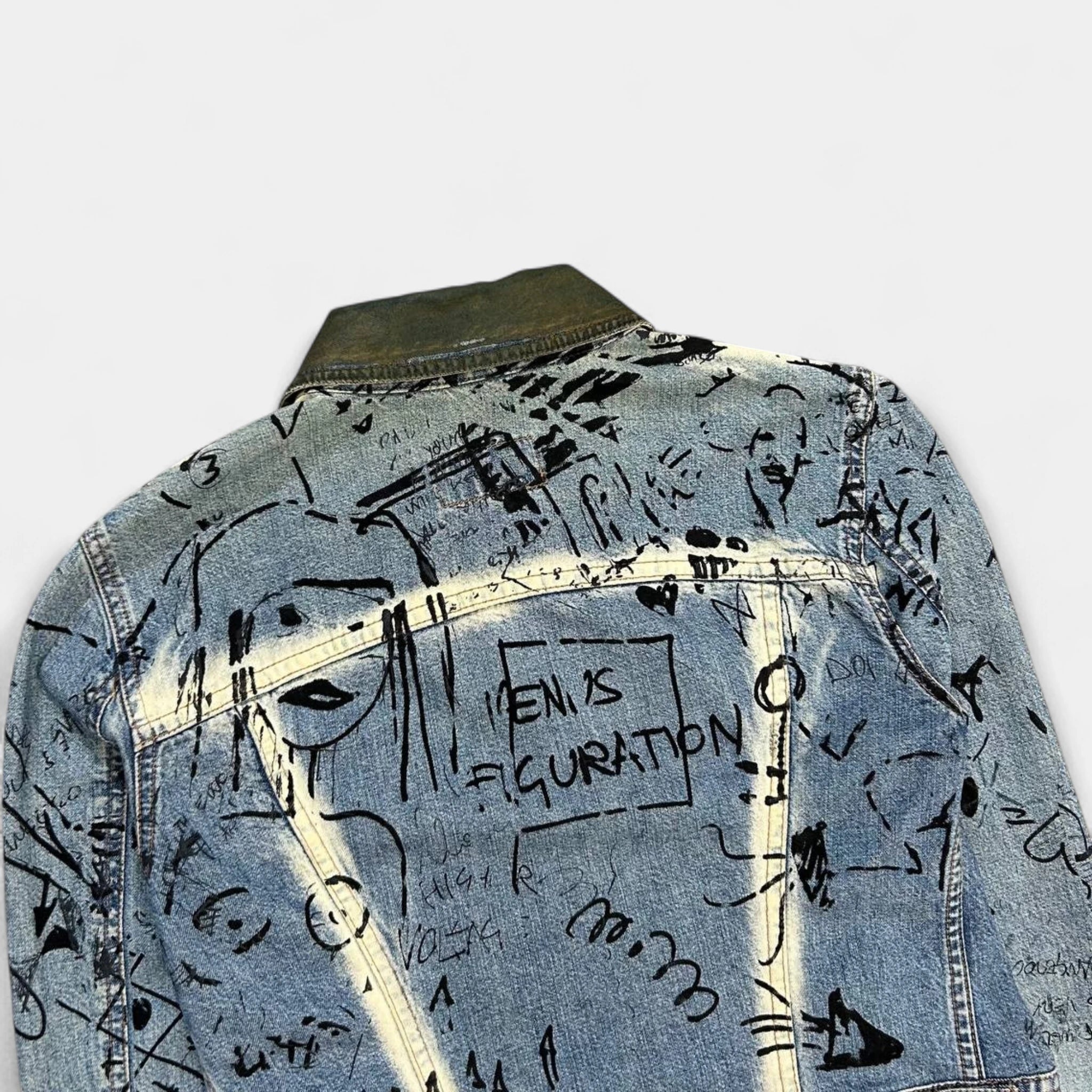 Dolce & Gabbana 2000s Denim Scribble Denim Jacket
