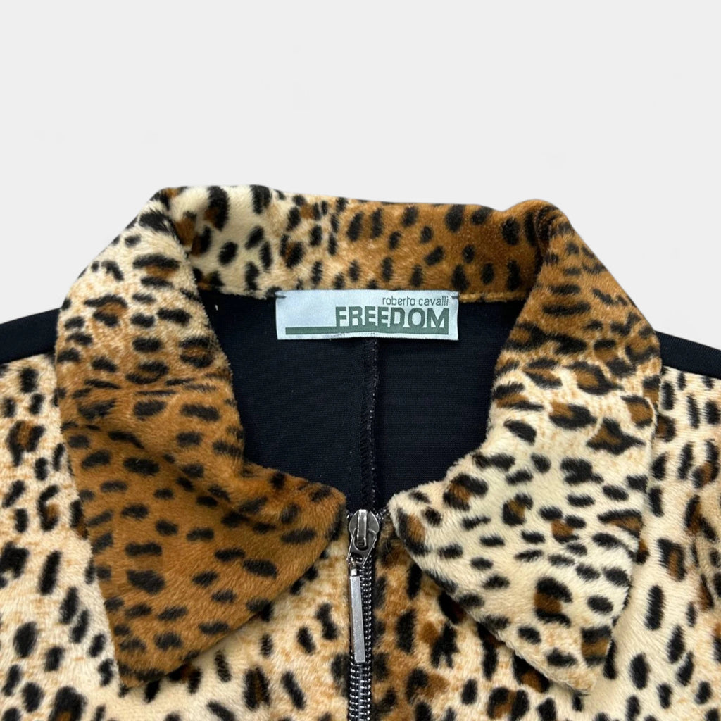 Roberto Cavalli Freedom Leopard Print Jacket
