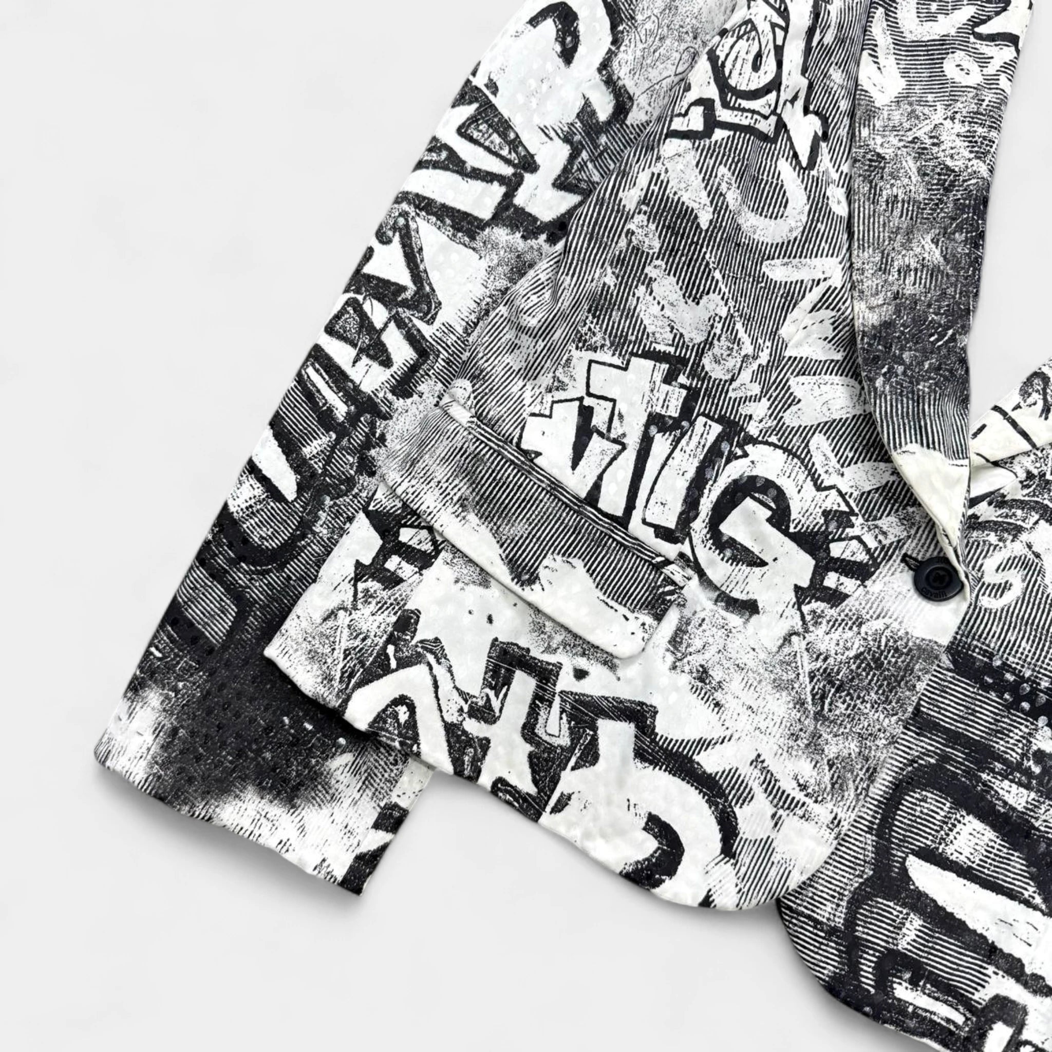 Just Cavalli Graffiti Print Blazer