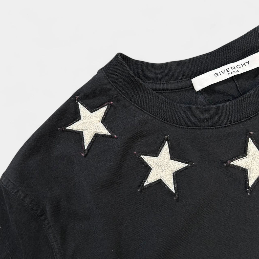 Givenchy 2010s Iconic Black Stars T-Shirt