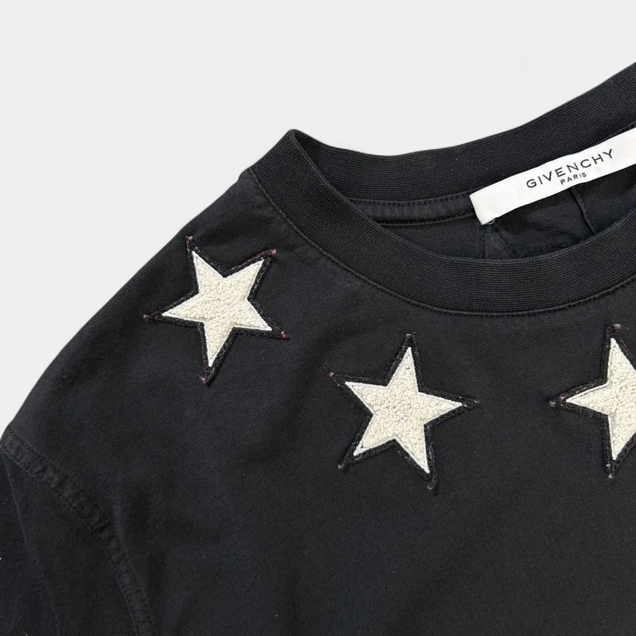 Givenchy 2010s Iconic Black Stars T-Shirt
