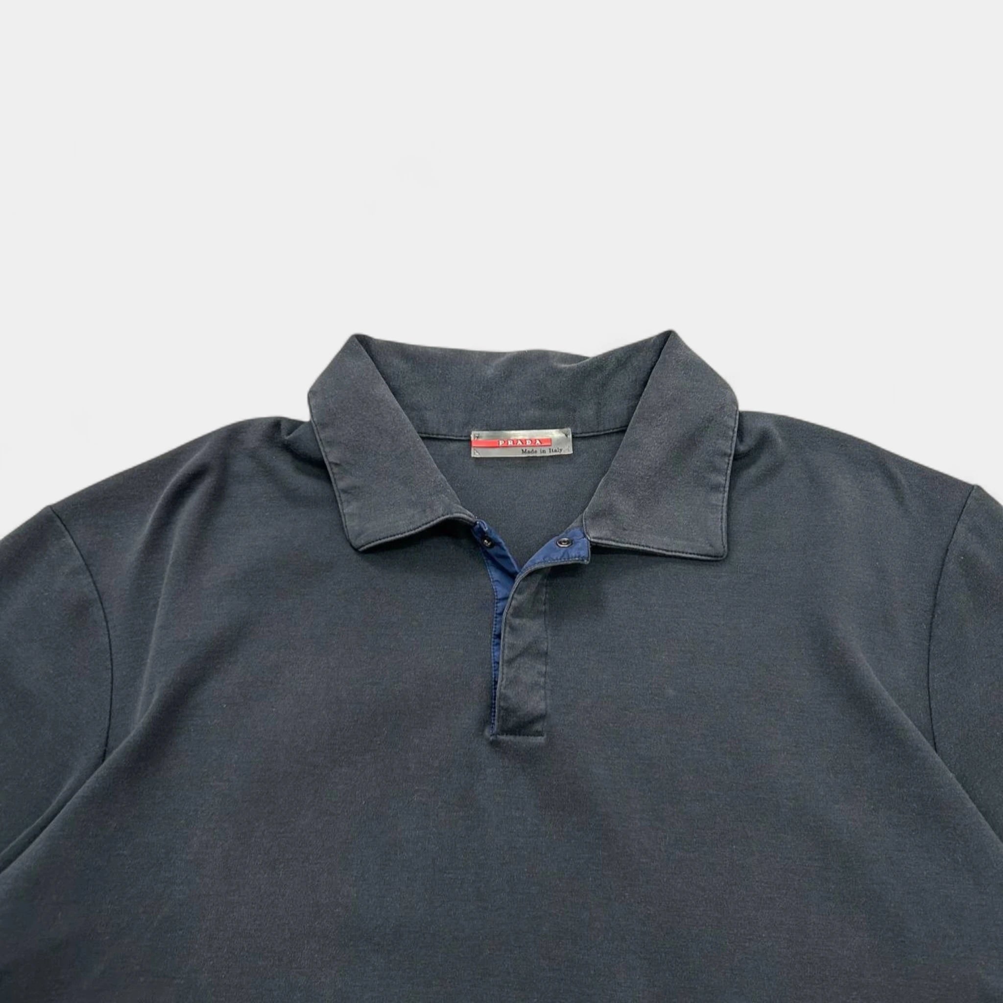 Prada Sport Navy Blue Polo Shirt