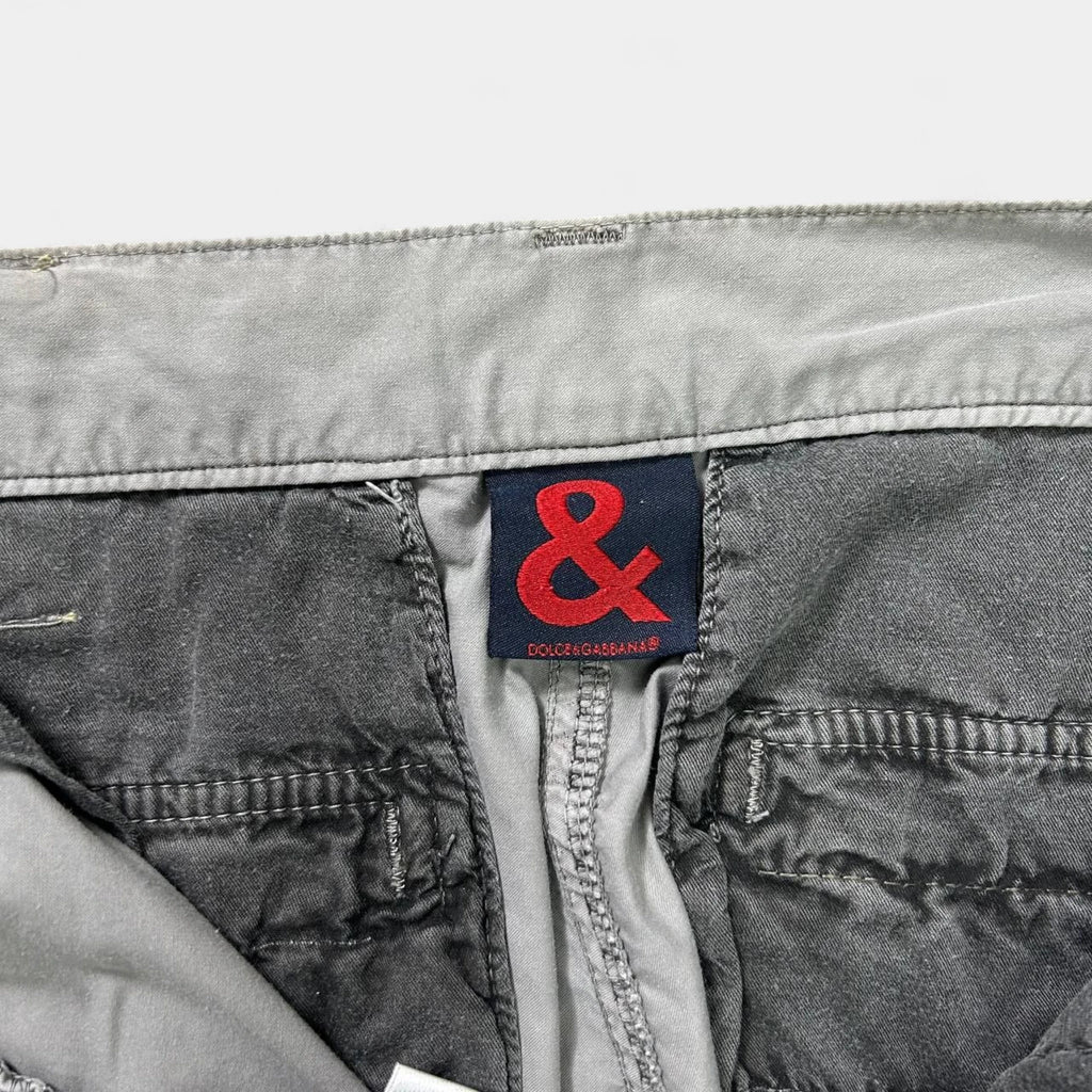 Dolce & Gabbana 2000's Grey Multipocket Cargo Pants