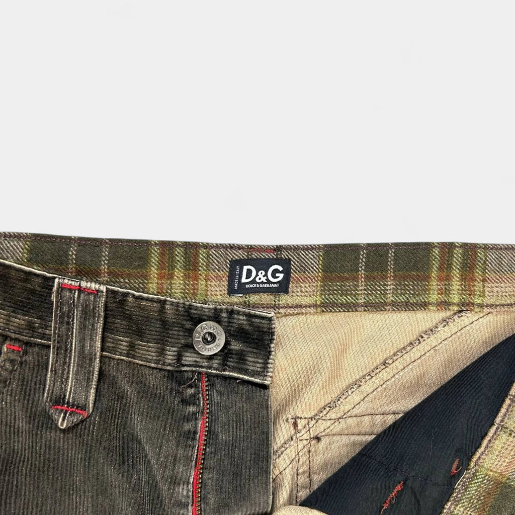 Dolce & Gabbana Brown Corduroy Pants