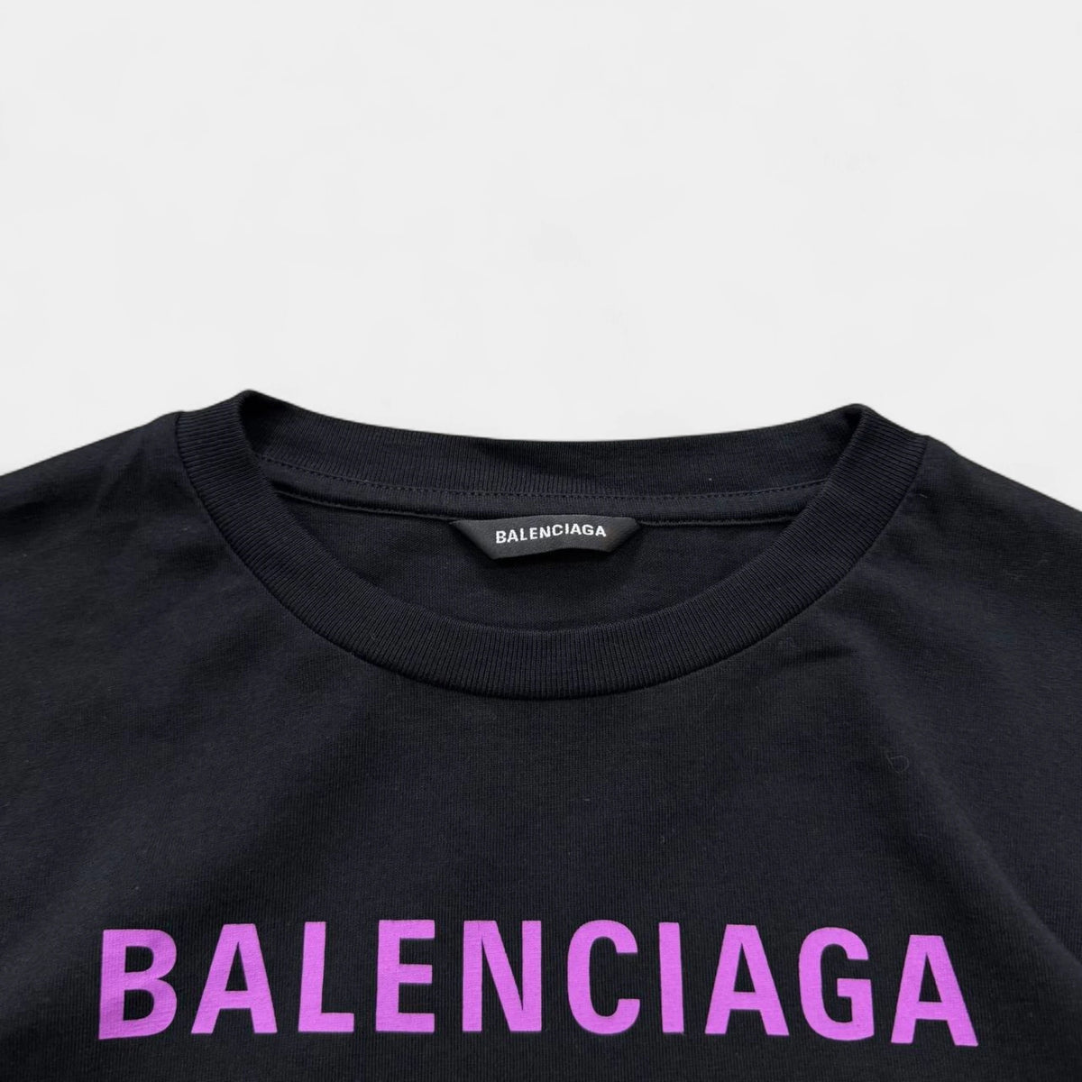 Balenciaga Demna Era Languages Logo Black T-Shirt