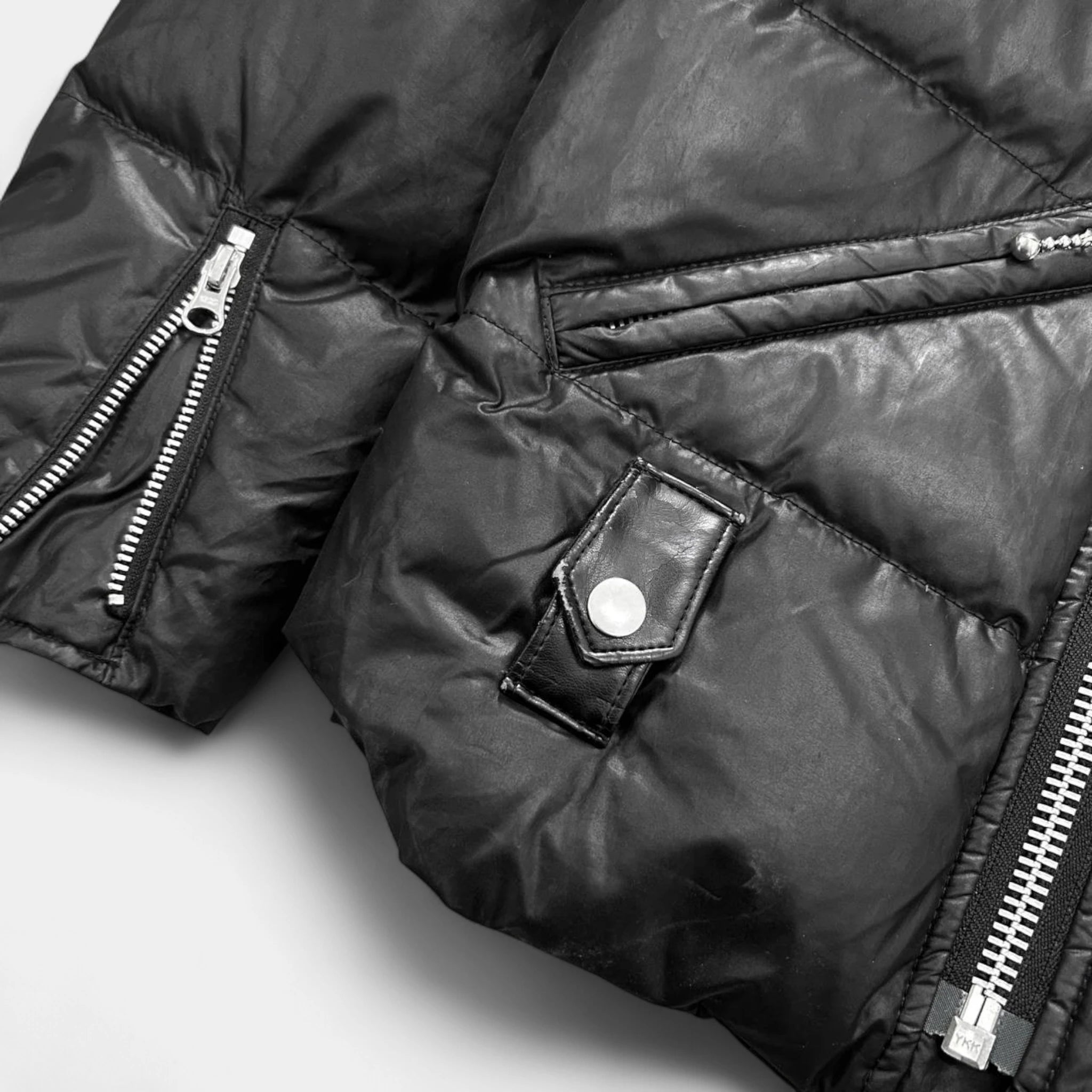 Junya Watanabe Quilted Black Biker Puff Jacket