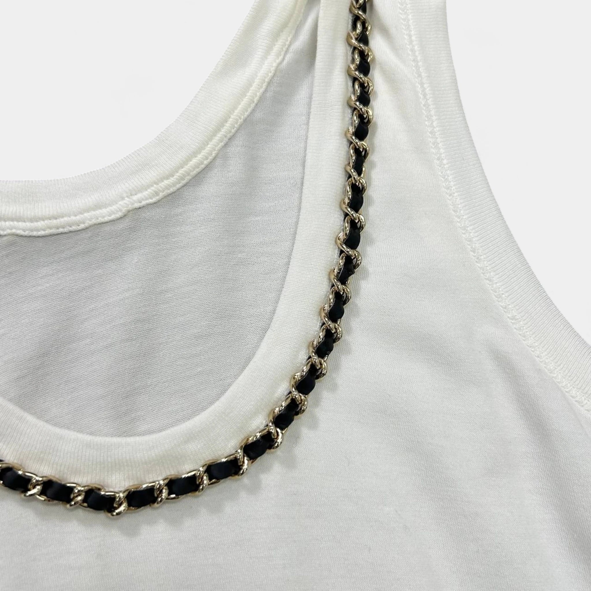 Dolce & Gabbana Metallic Gold Tank Top