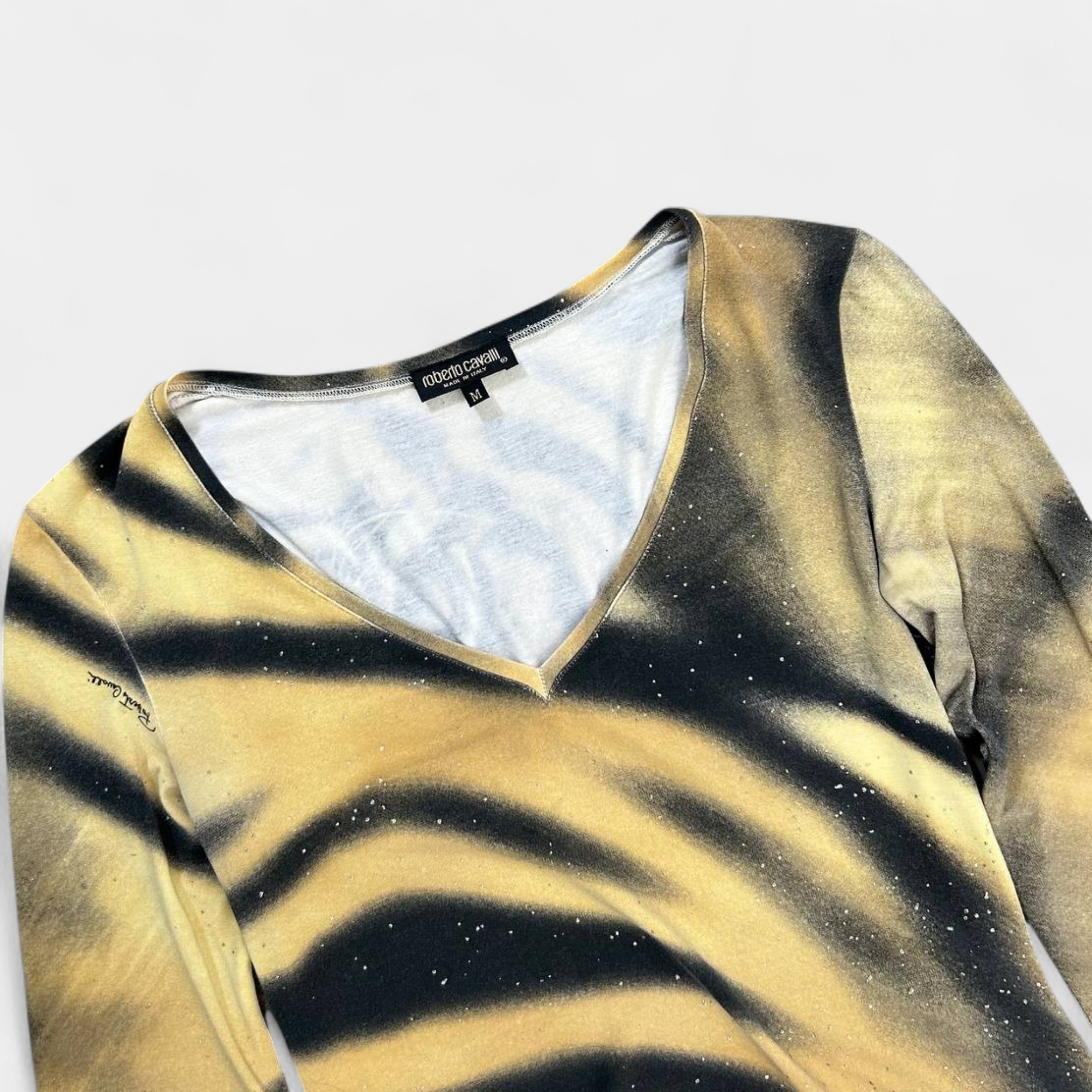Roberto Cavalli 2000s  Tiger Print Longsleeve