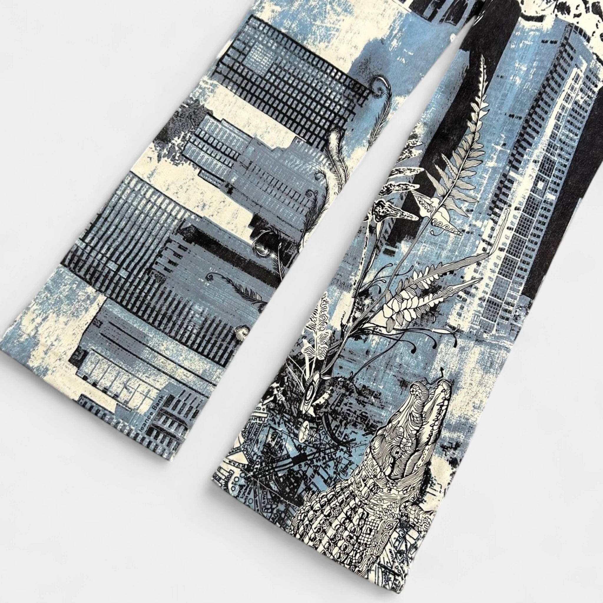 Just Cavalli City Print Flared Pants