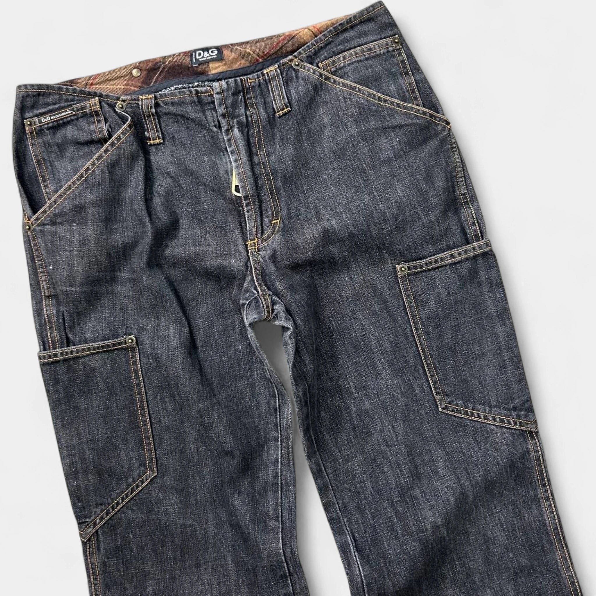 Dolce & Gabbana 2000's Denim Carpenter Pants