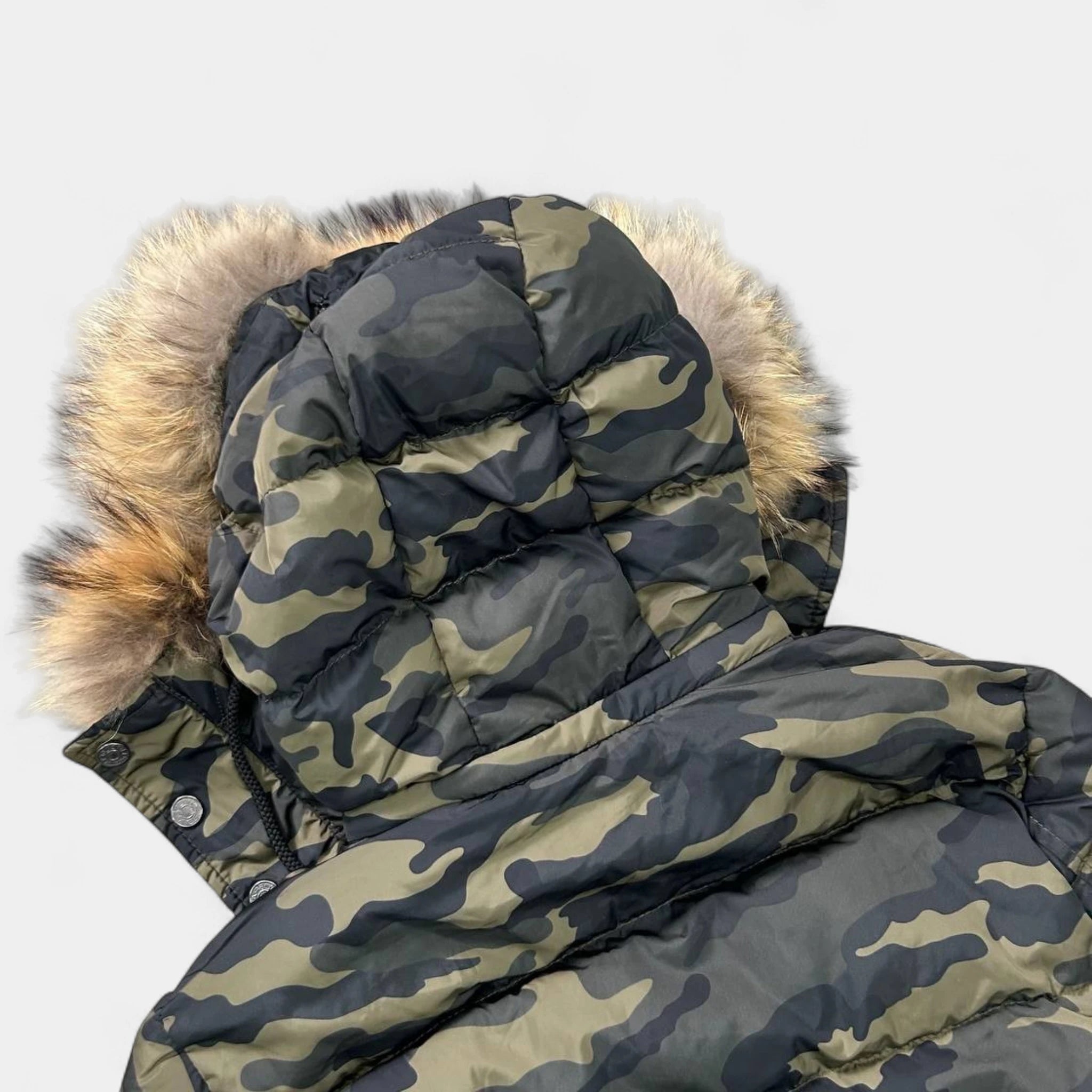 Dsquared2 Camo Fur Down Jacket