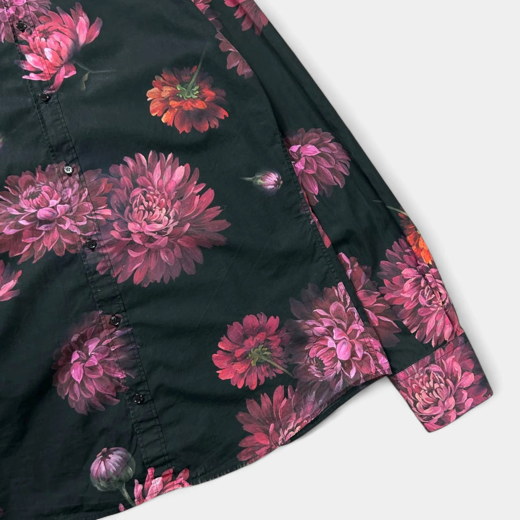 Dolce & Gabbana 2000s Black Floral Shirt