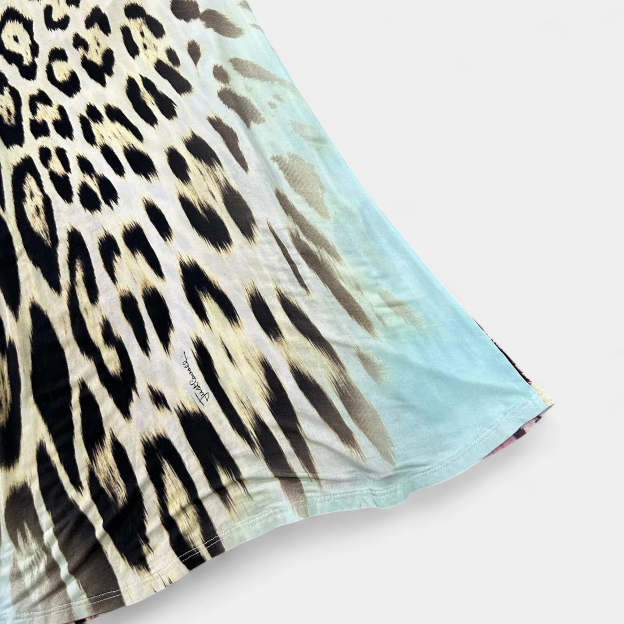 Just Cavalli 2005 Mixed Leopard Print Dress