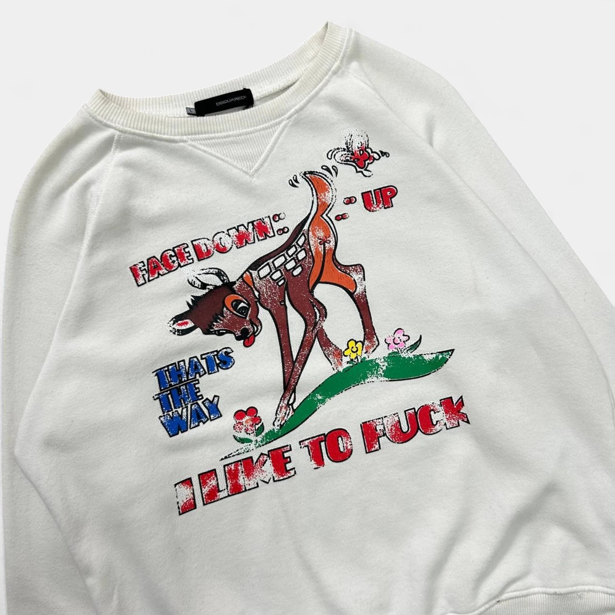 Dsquared2 Bambi "I LIKE TO F*CK" Crewneck