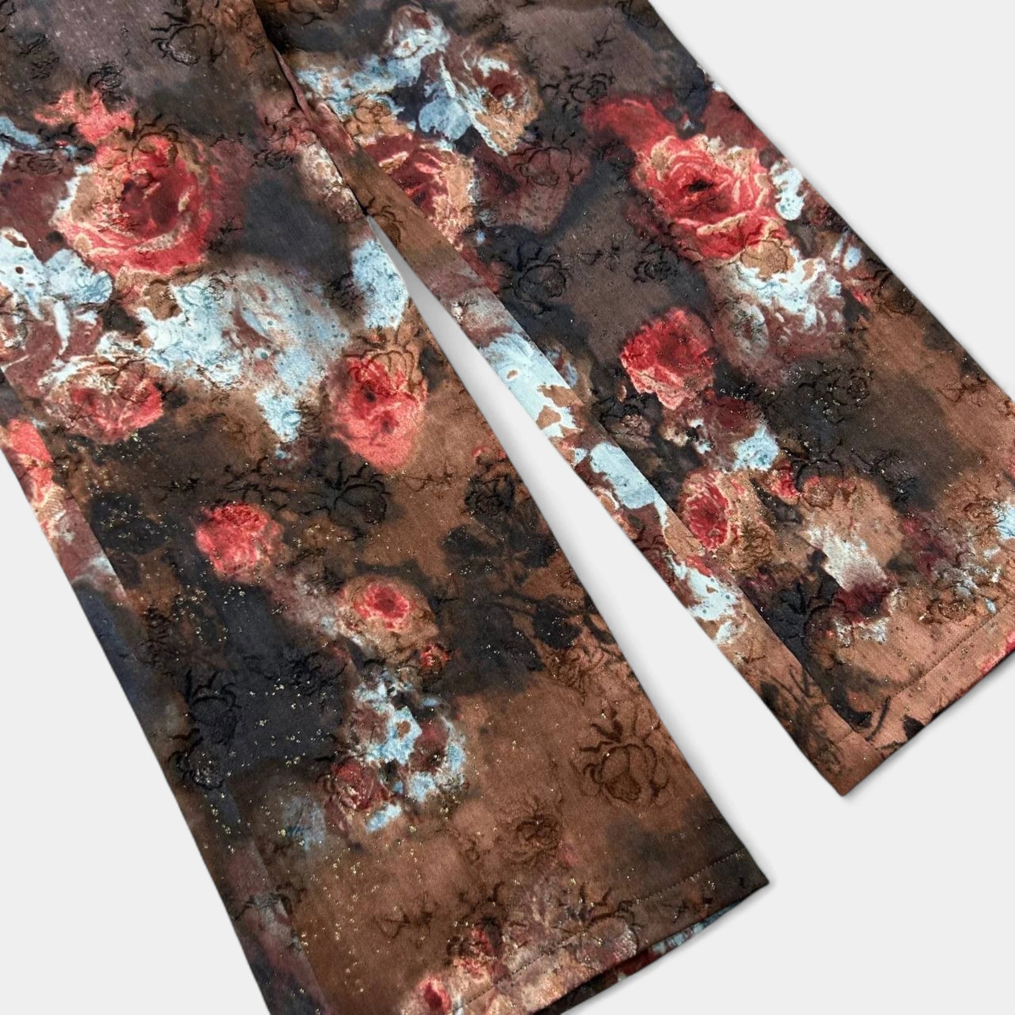 Roberto Cavalli Class Floral Wide Leg Pants