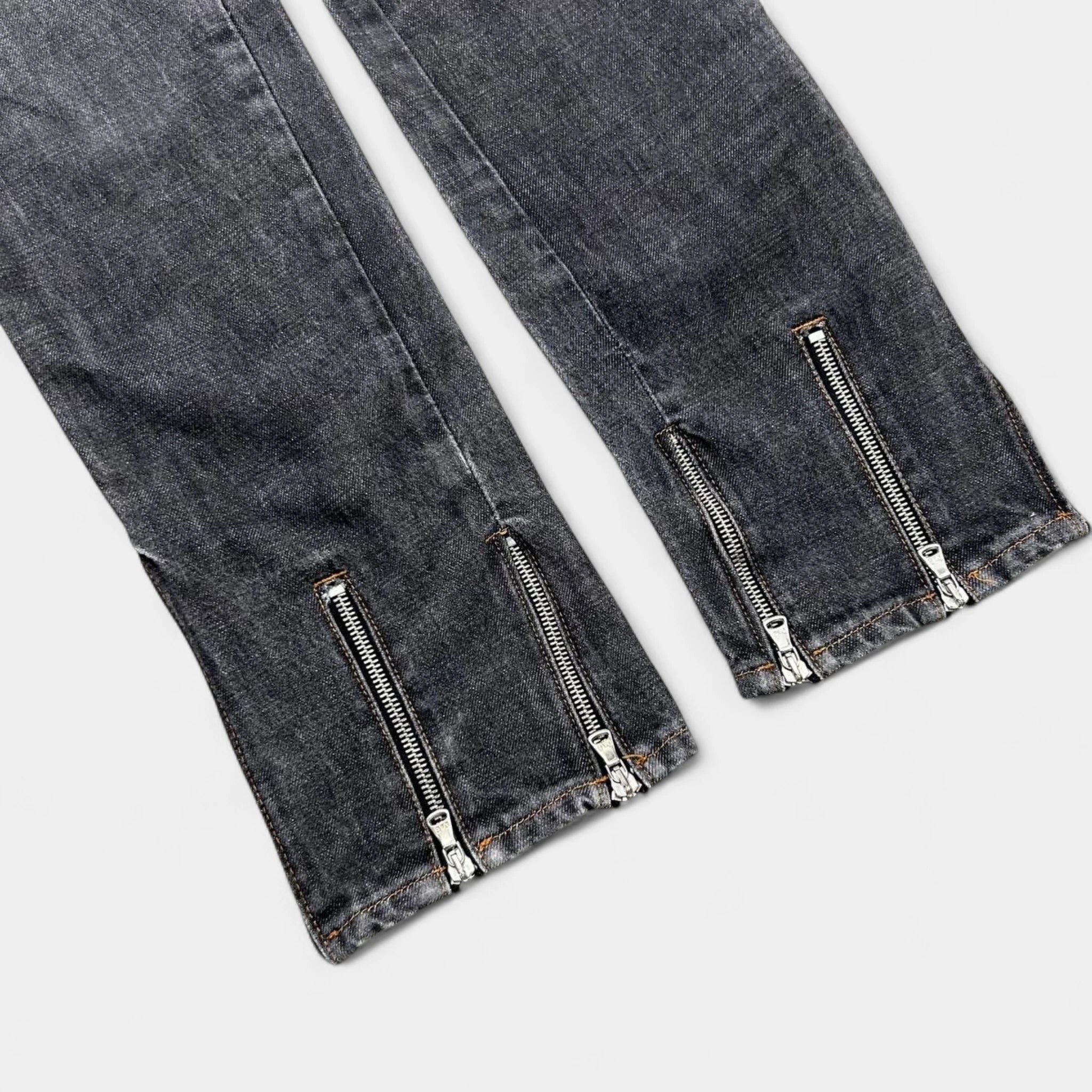 Dolce & Gabbana 2000s Black Multizipper Jeans