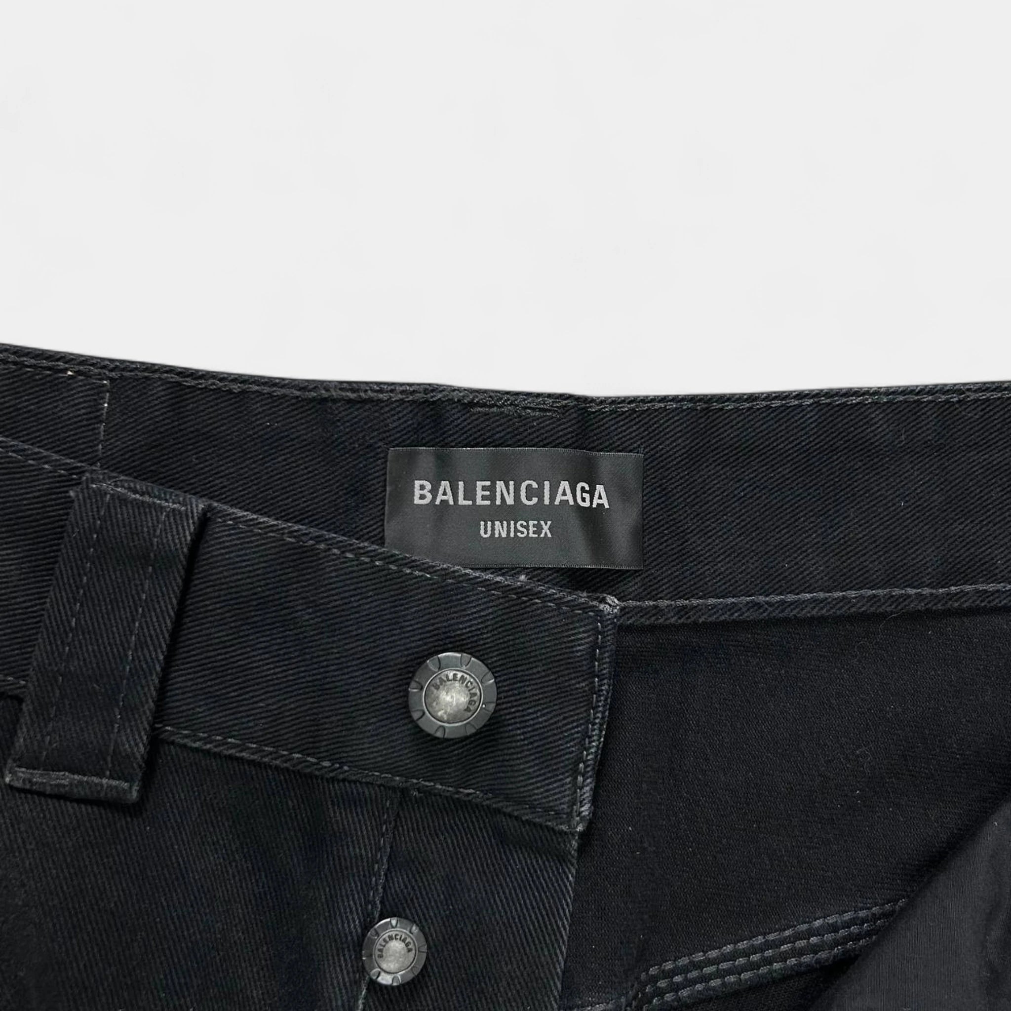 Balenciaga Runway FW25 Ripped Off Double Knee Carpenter Pants