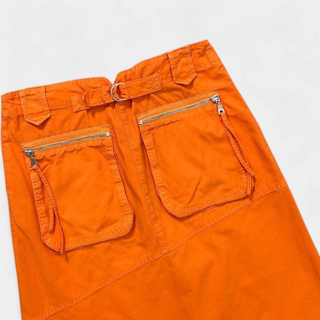 Dolce & Gabbana 2000s Cargo Orange Skirt