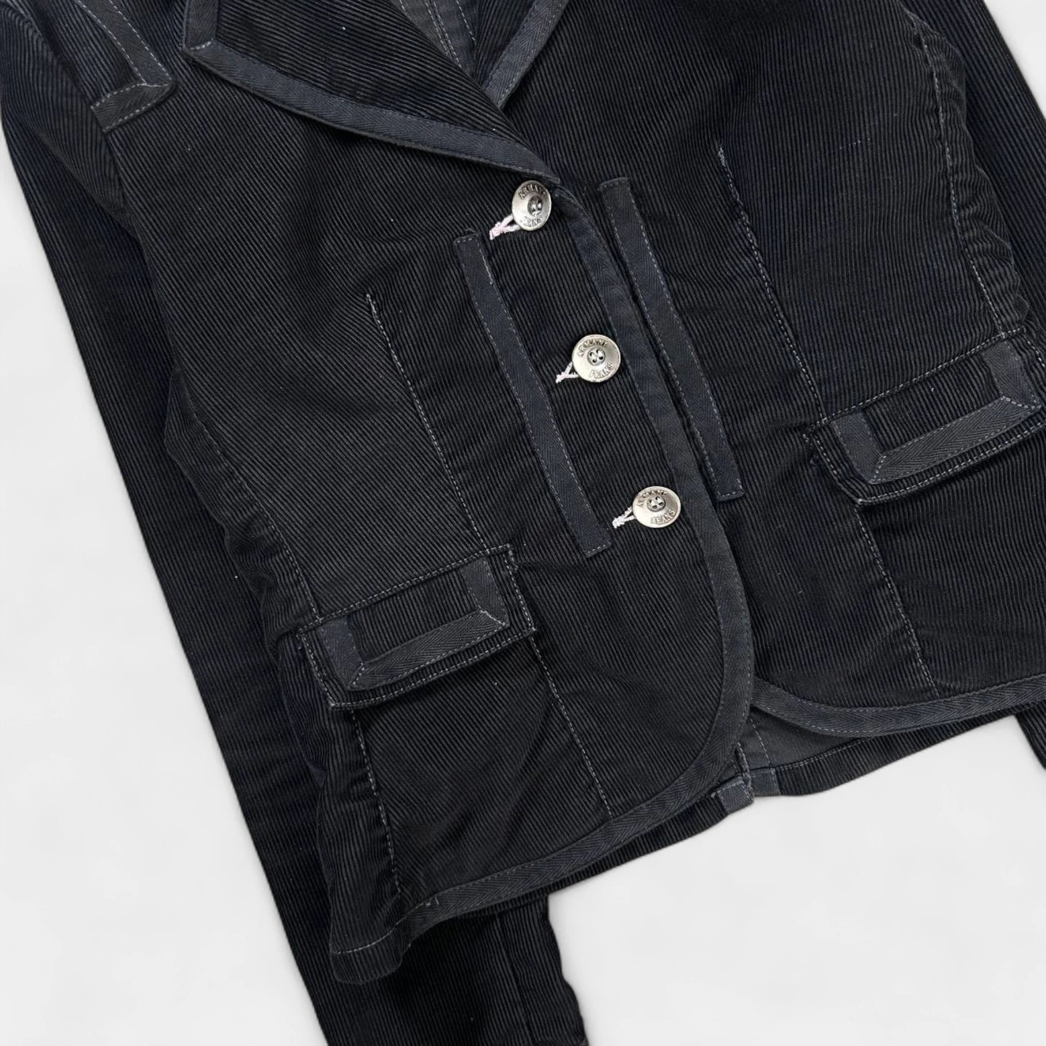 Armani Jeans Victorian Black Corduroy Jacket