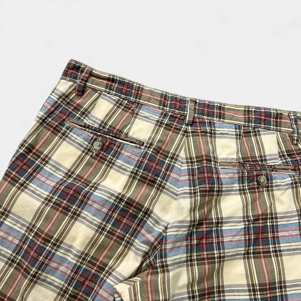 Dolce & Gabbana Yellow Checkered Shorts