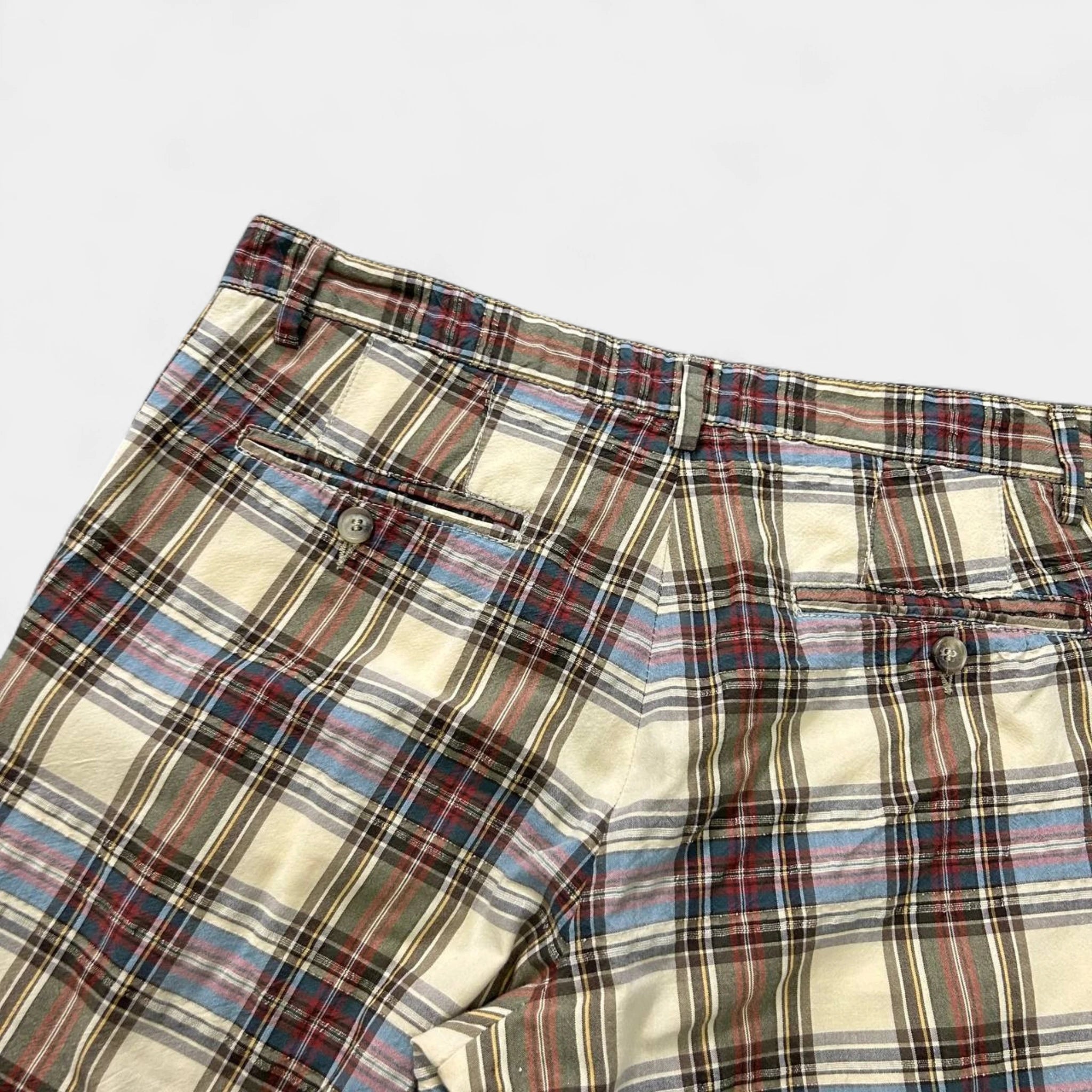 Dolce & Gabbana Yellow Checkered Shorts