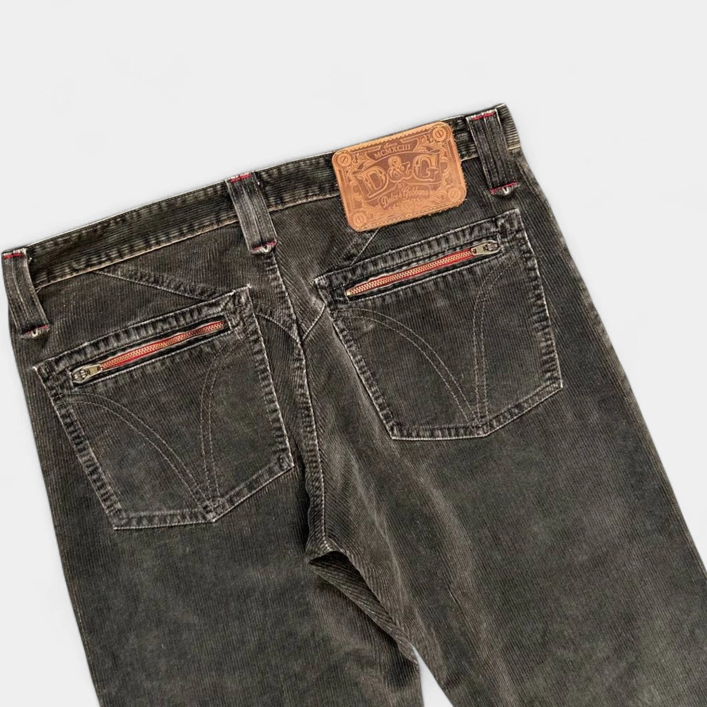 Dolce & Gabbana Brown Corduroy Pants