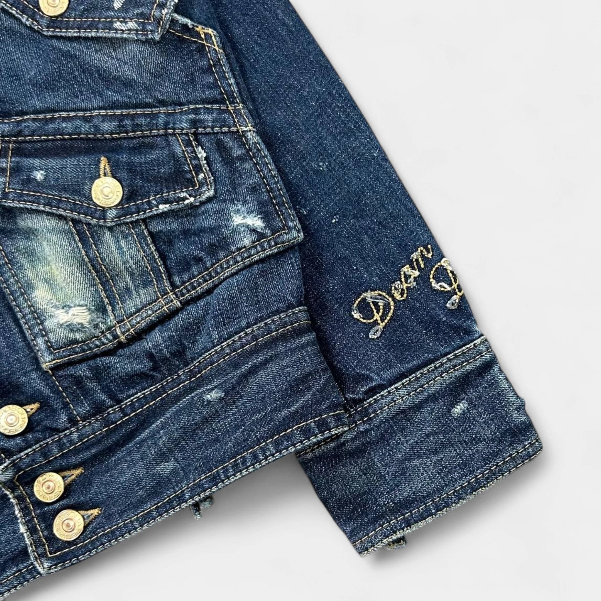 Dsquared 2000s Denim Blue Jacket