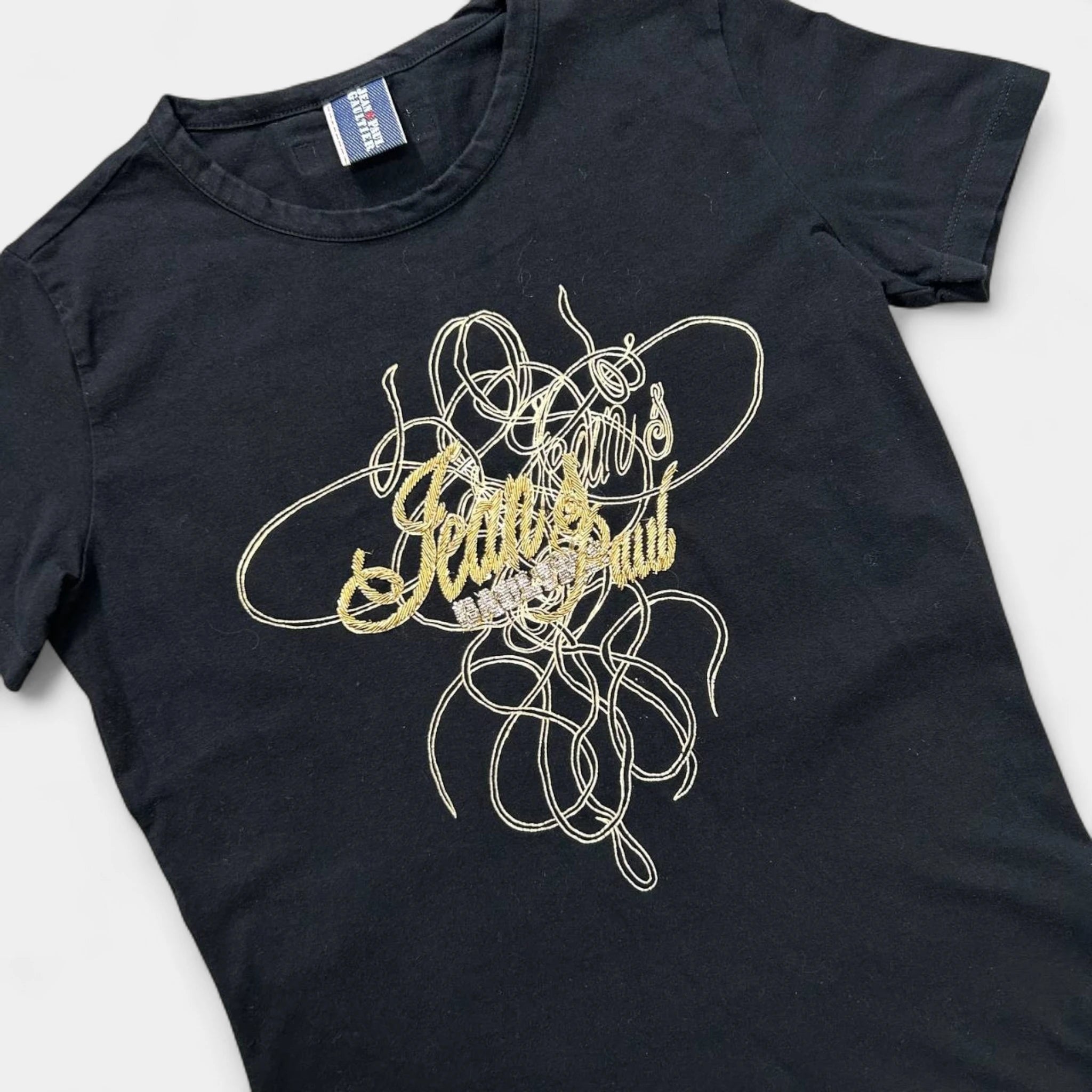 Jean Paul Gaultier Jean's Baby-Tee Gold Fantasy Print