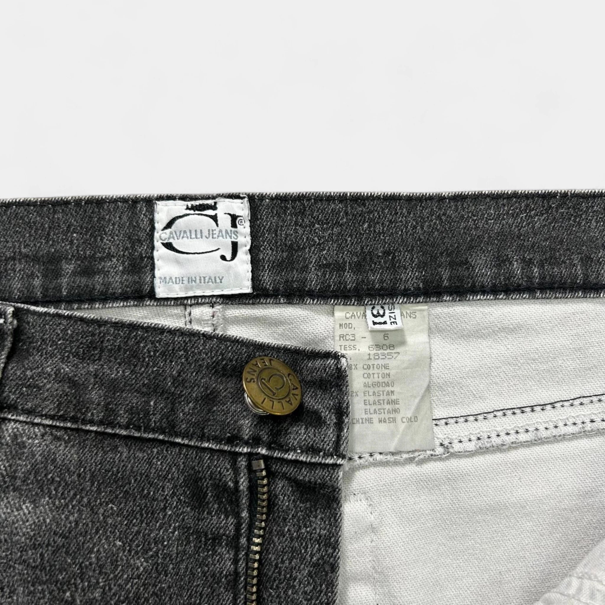 Cavalli Jeans Printed Denim Effect Jeans