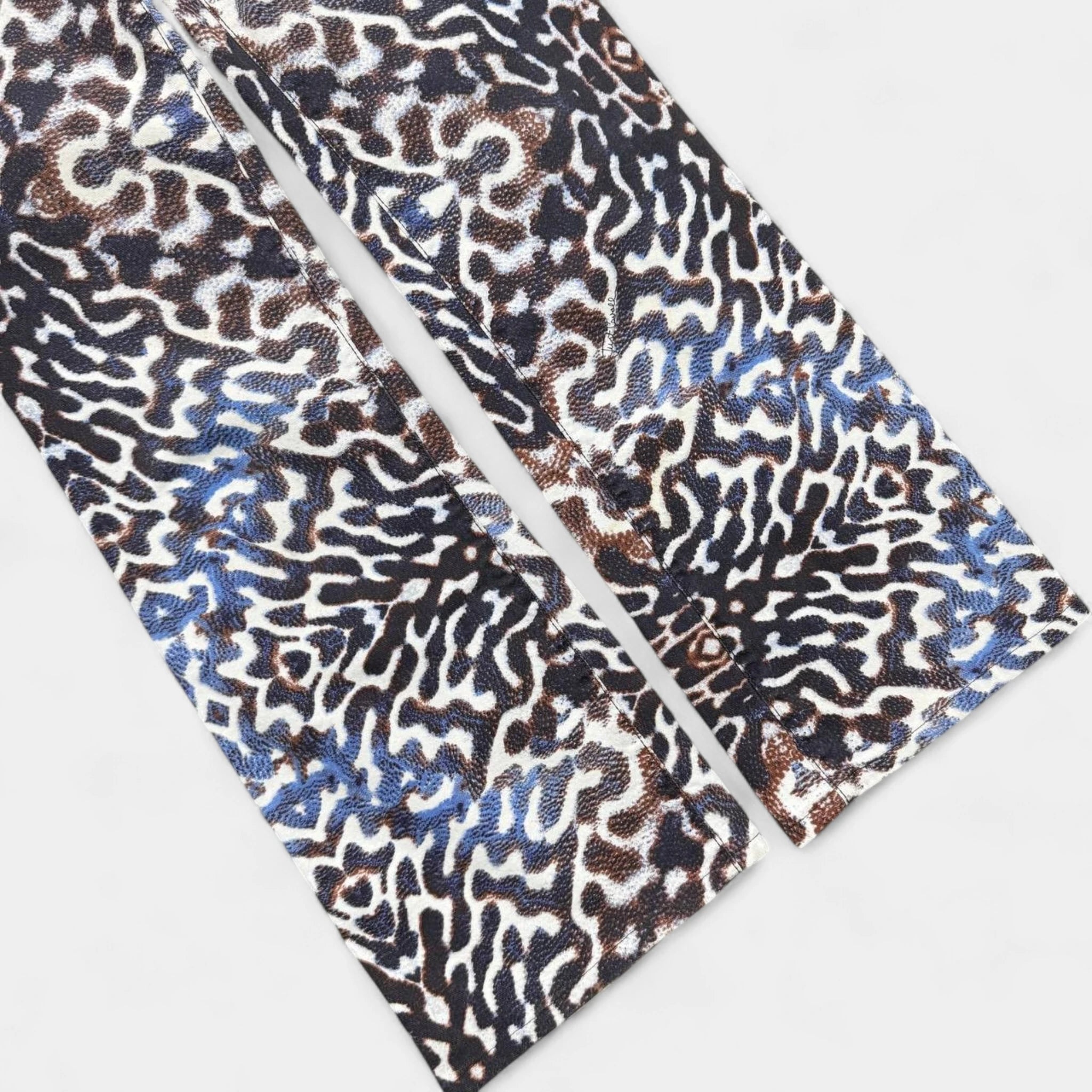 Just Cavalli Mirrored Animal Print Flare Jeans