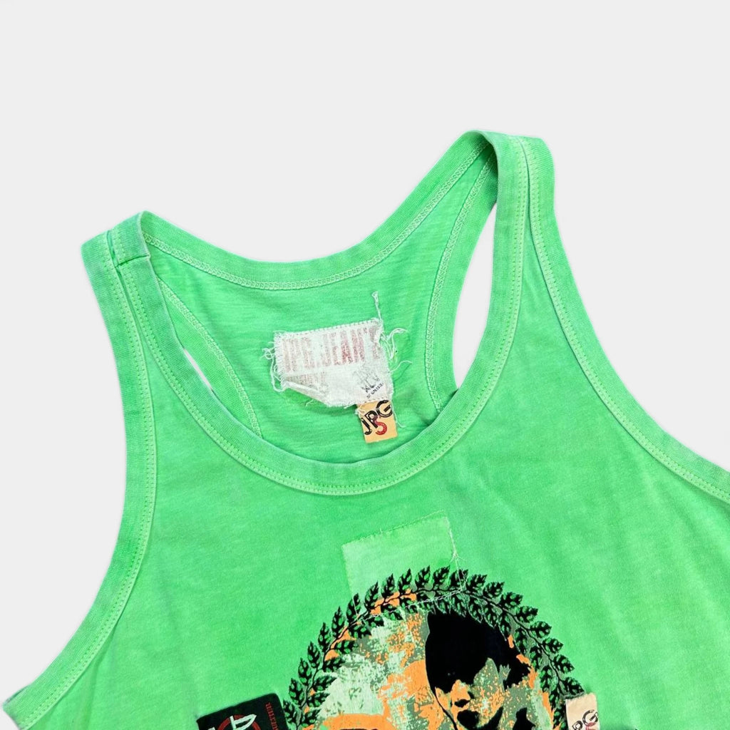 Jean Paul Gaultier Vintage Graphic Green Tanktop
