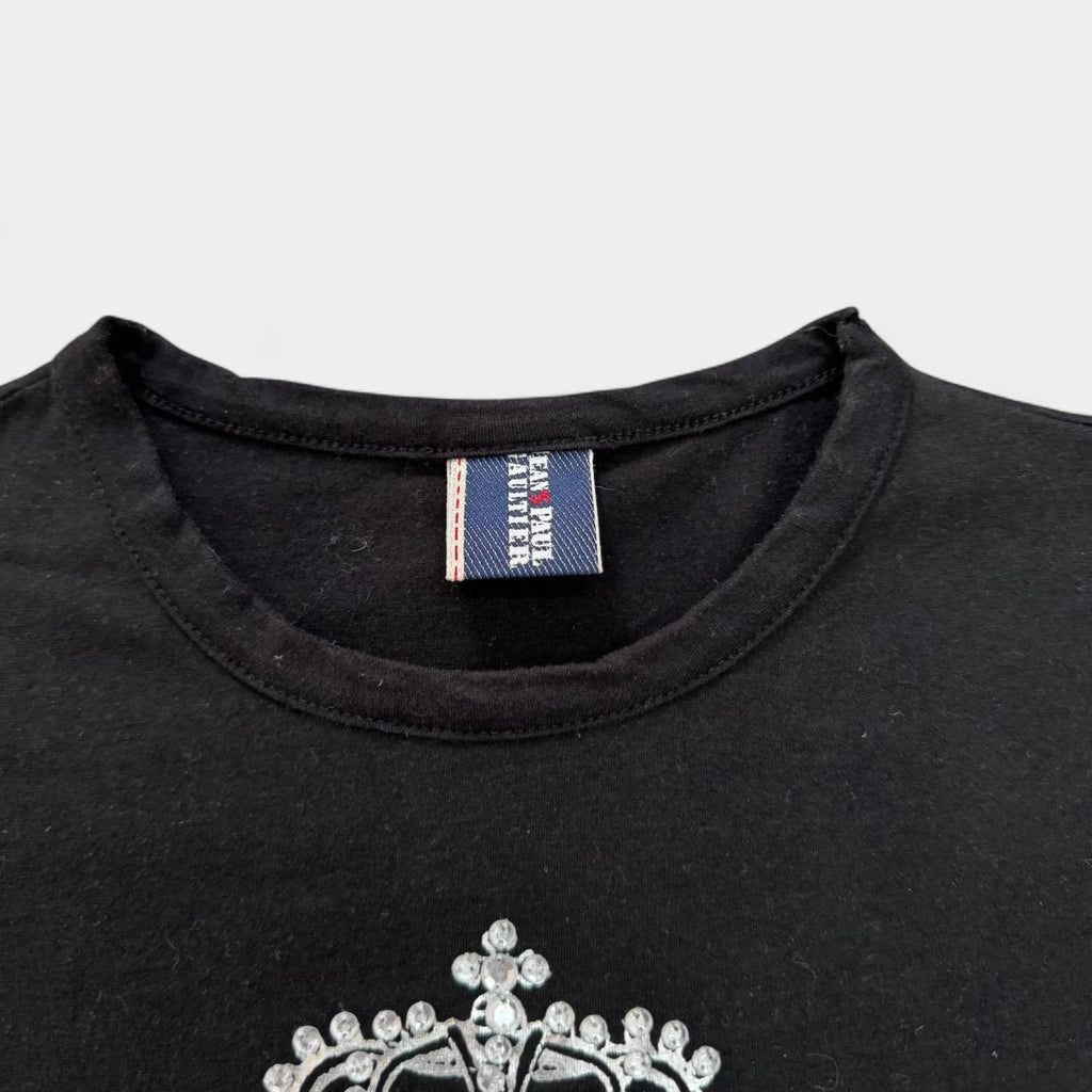 Jean Paul Gaultier Rhinestone Crest T-Shirt