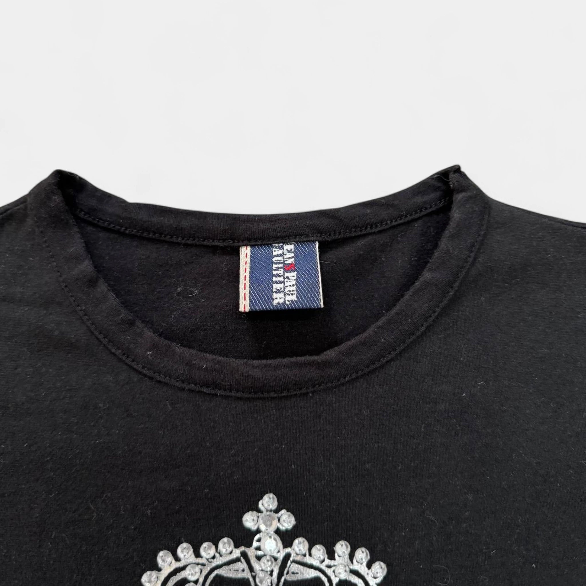 Jean Paul Gaultier Rhinestone Crest T-Shirt