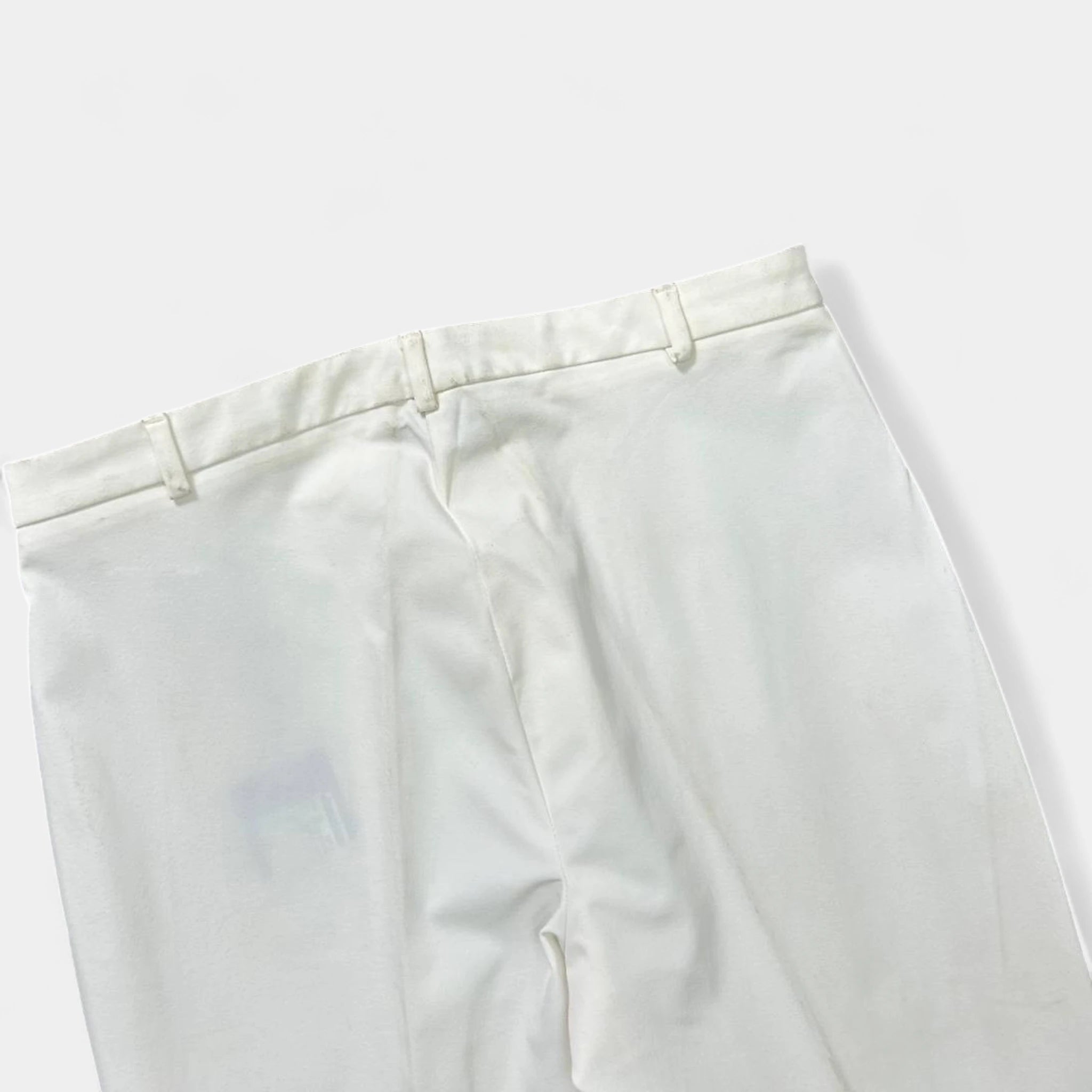 Marithé + François Girbaud White Straight Leg Pants