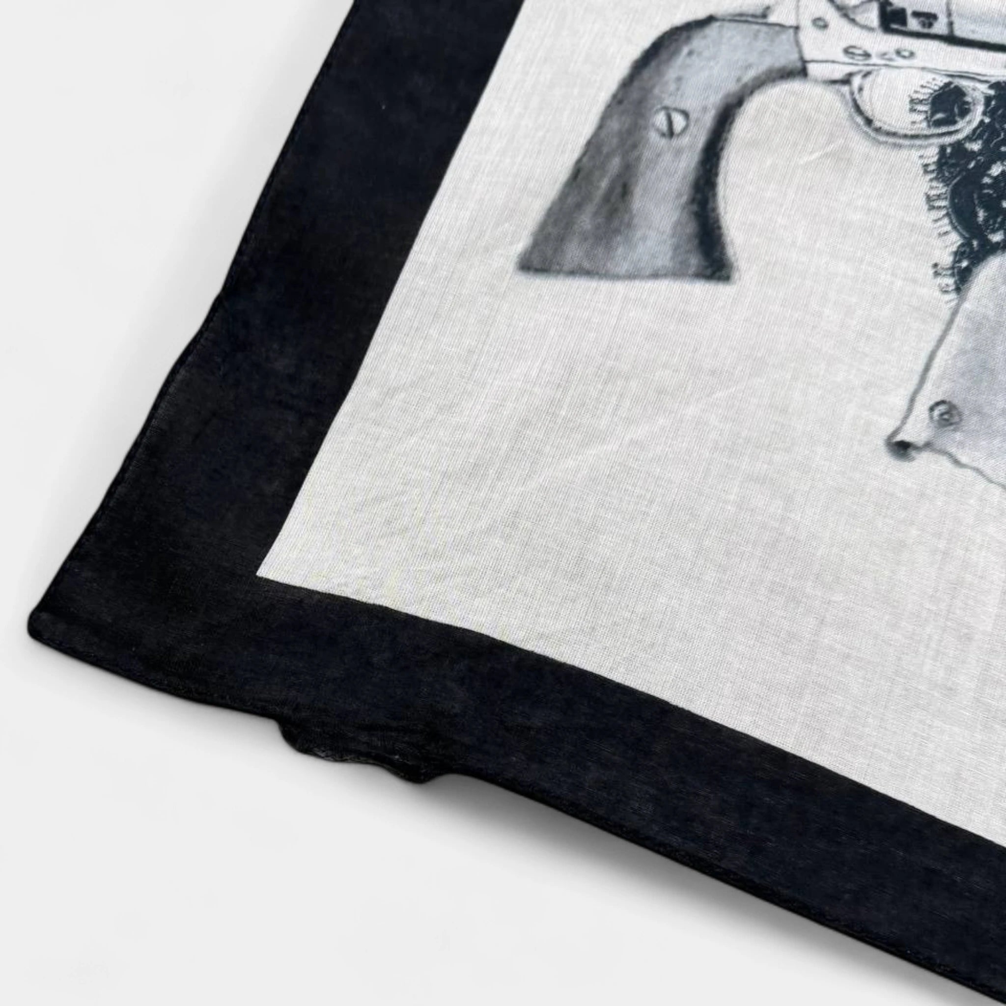 Galliano Pirate Skull Graphic Cotton Bandana Scarf