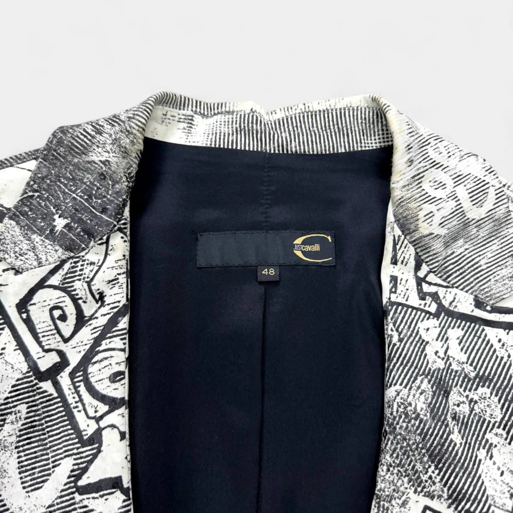 Just Cavalli Graffiti Print Blazer